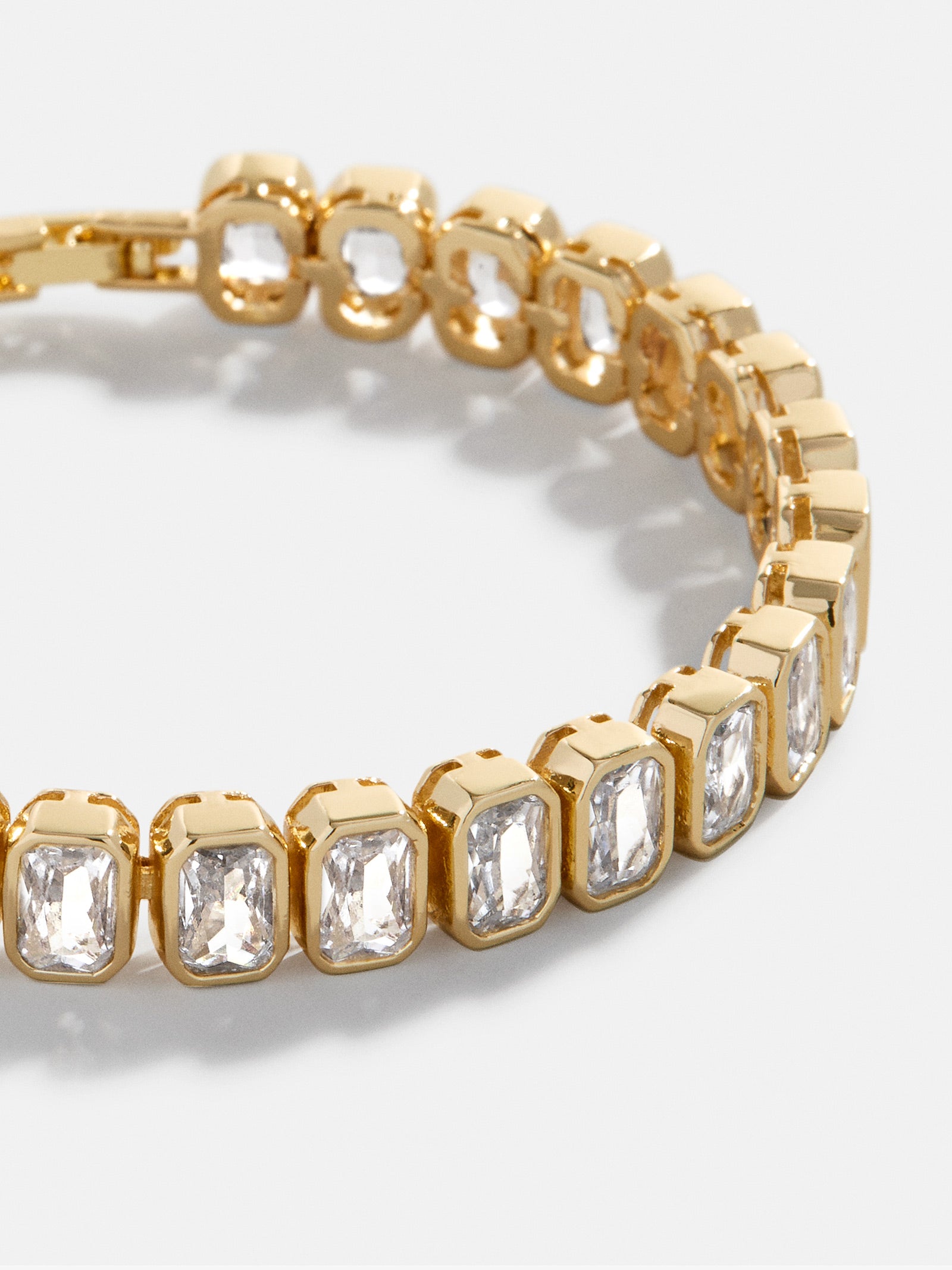 Bianca Tennis Bracelet - Emerald Bezel