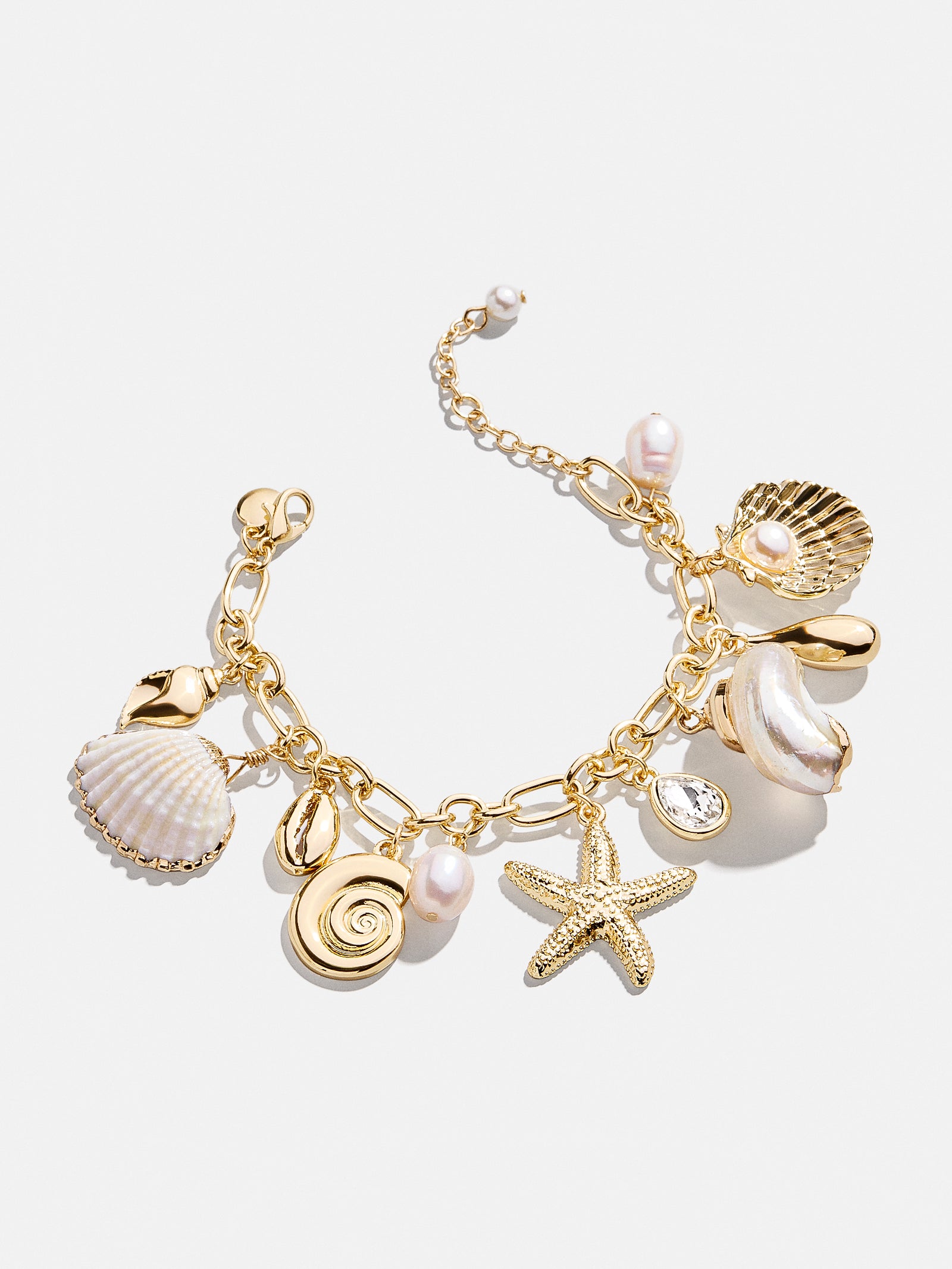 Isla Charm Bracelet - Gold/Pearl - Image 3