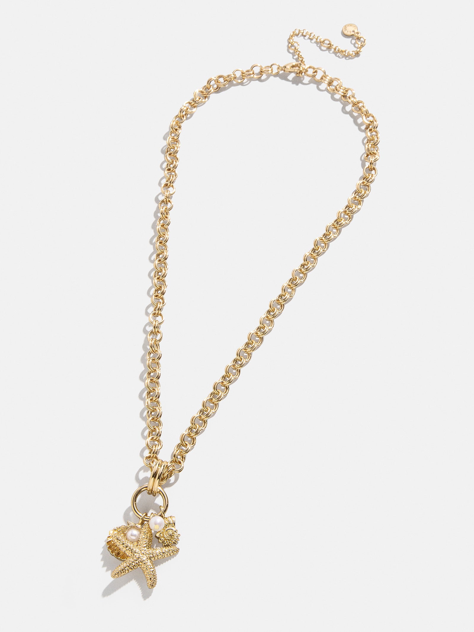 Isla Charm Necklace - Gold/Pearl - Image 5