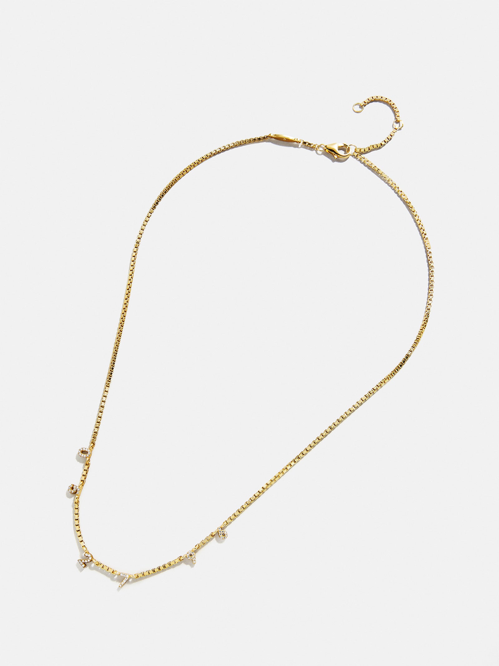 18K Gold Spaced Number Custom Necklace - XS - Image 8