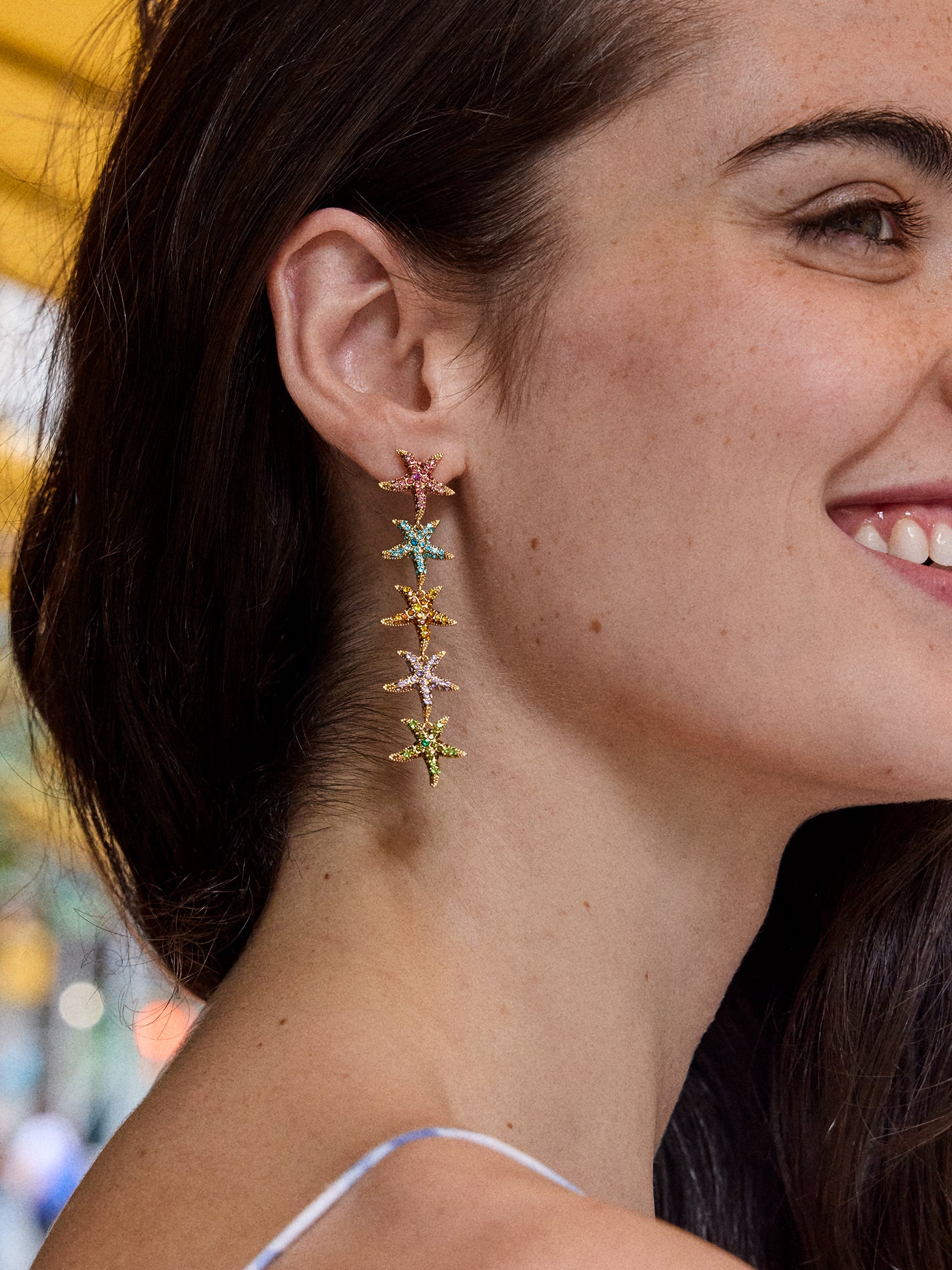 Kiana Starfish Earrings - Multi - Image 2