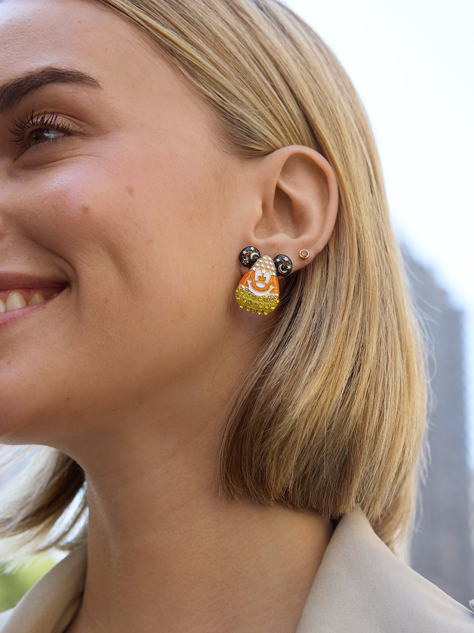 Disney Mickey Mouse Candy Corn Earrings - Candy Corn - Image 2