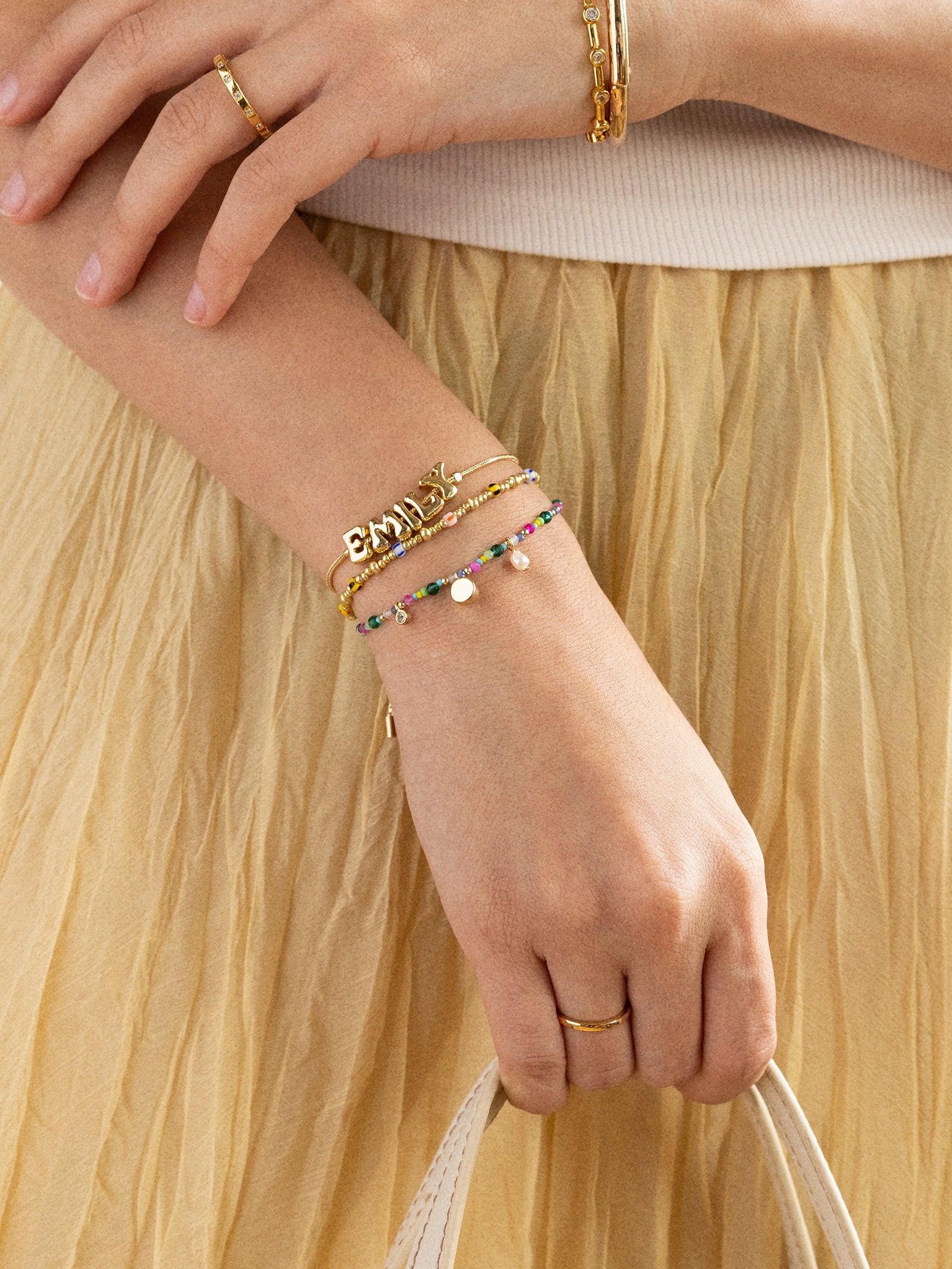 Rowan Semi-Precious Custom Layered Bracelet - St. Tropez - Image 2