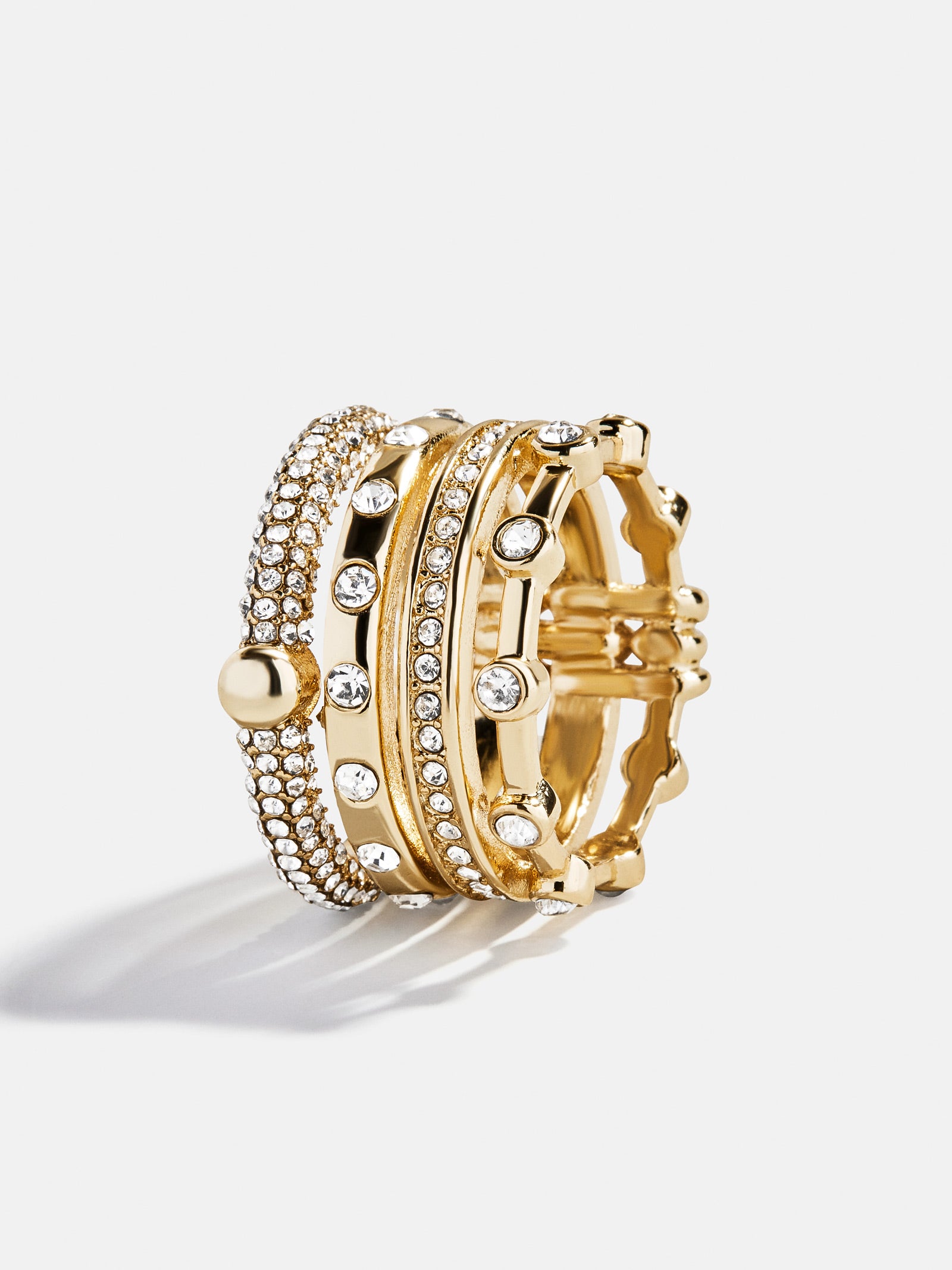 Rosaire Stacked Ring - Gold/Pav?? - Image 3