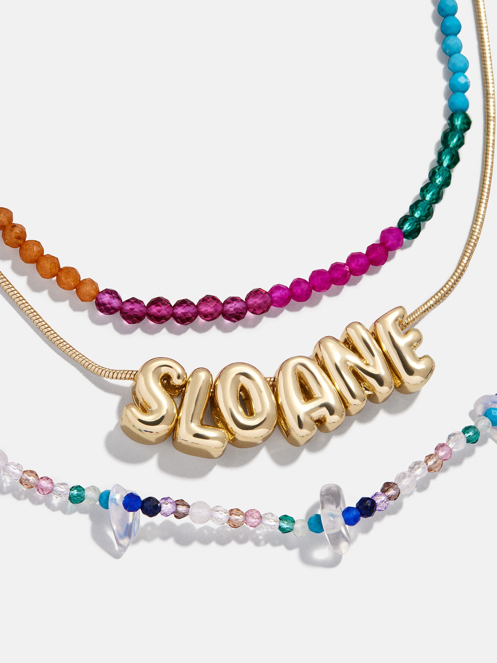 Rowan Semi-Precious Custom Layered Necklace - Santorini - Image 4