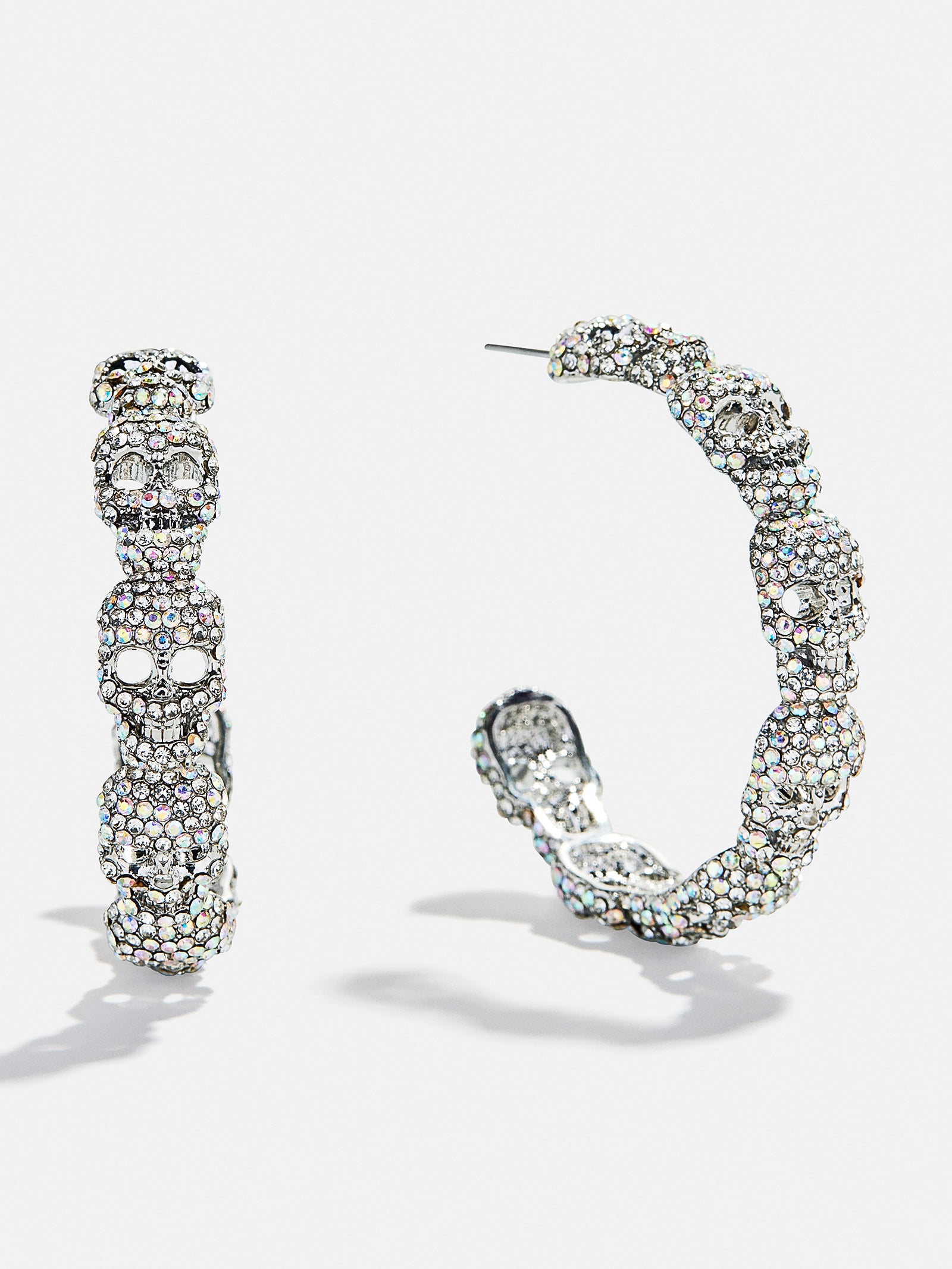 To Die For Hoop Earrings - Silver/Pav??