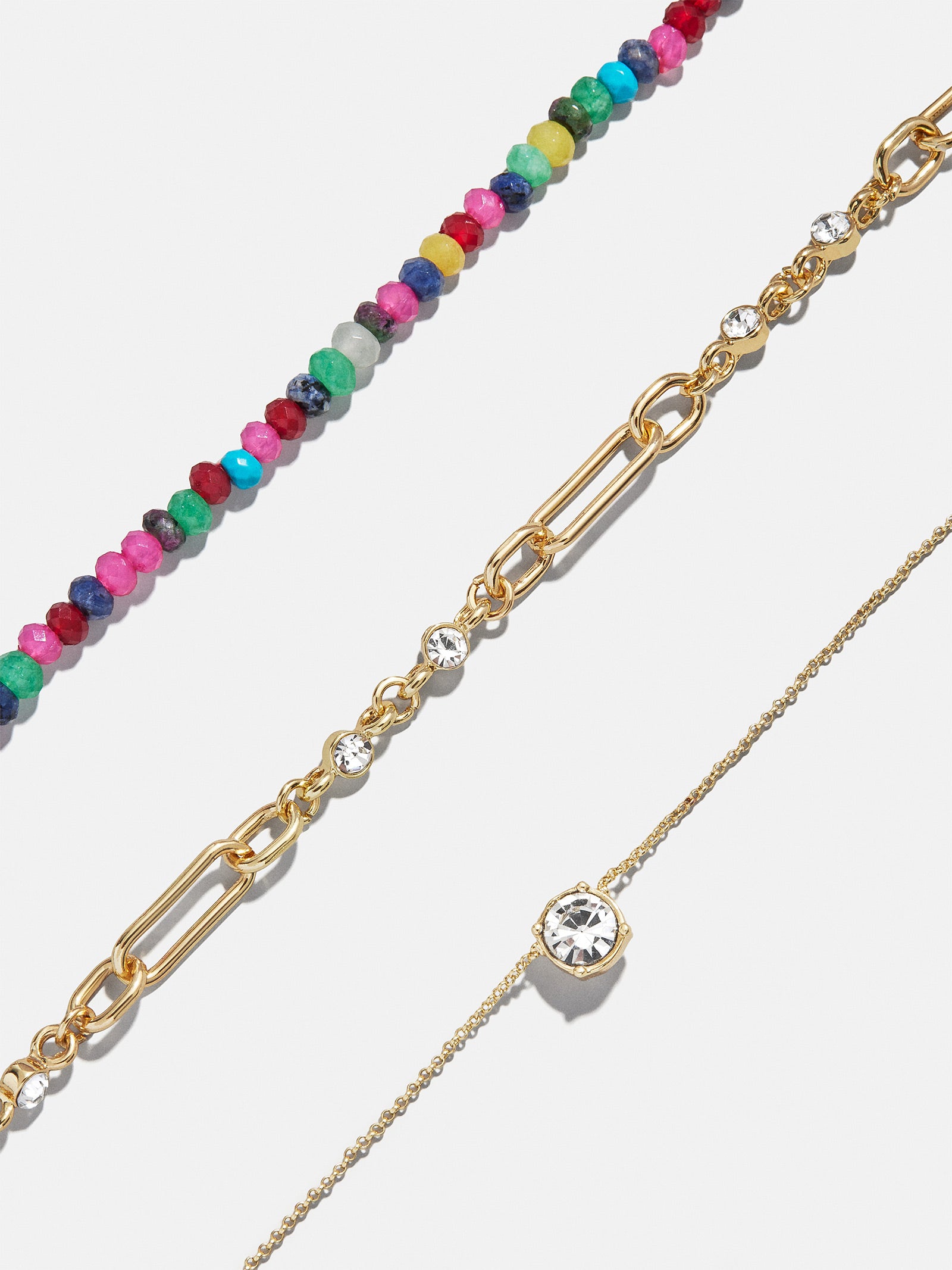 Portia Layered Necklace - Gold/Multi - Image 3