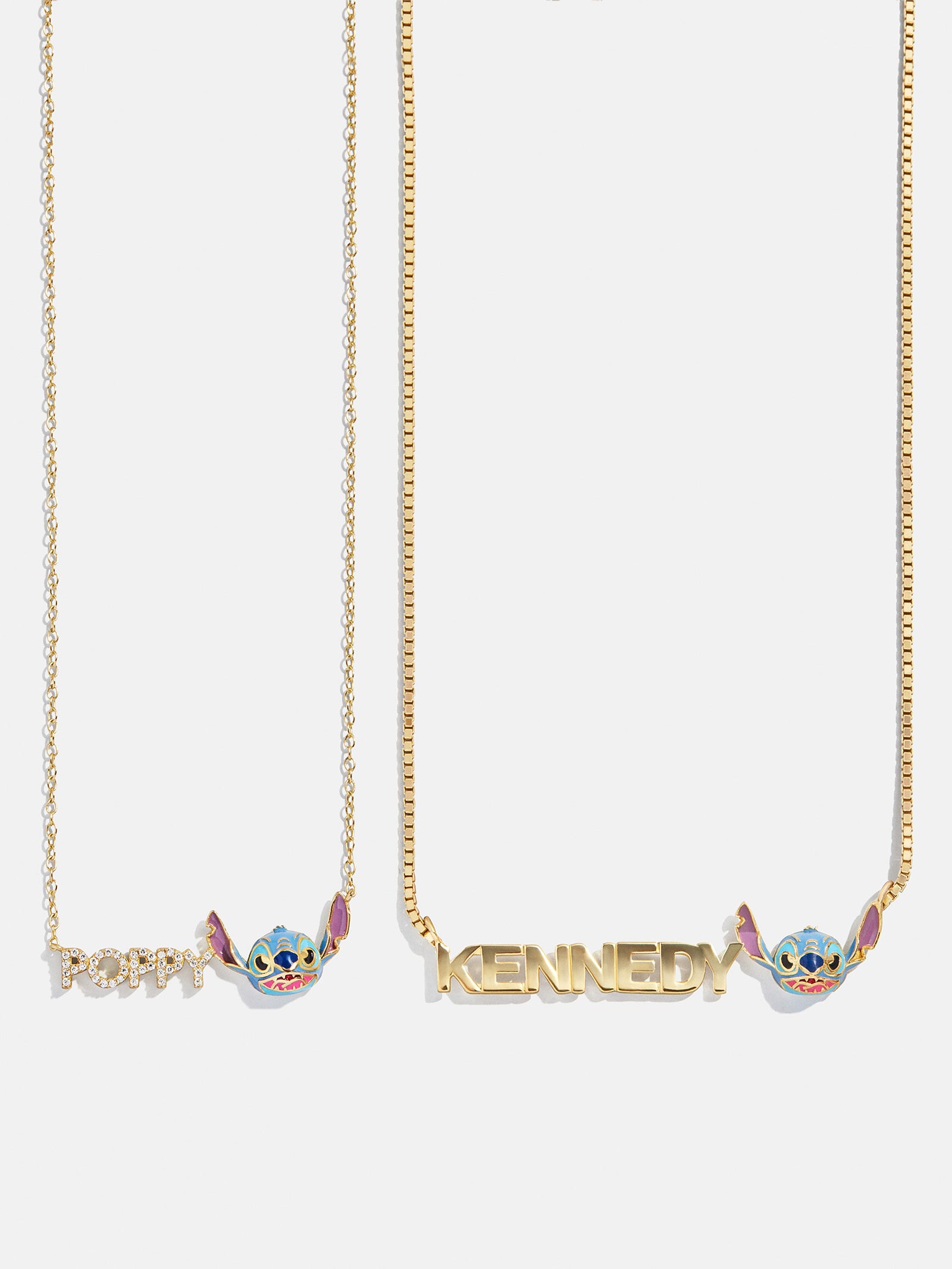 Disney Stitch Custom Nameplate Necklace - Block
