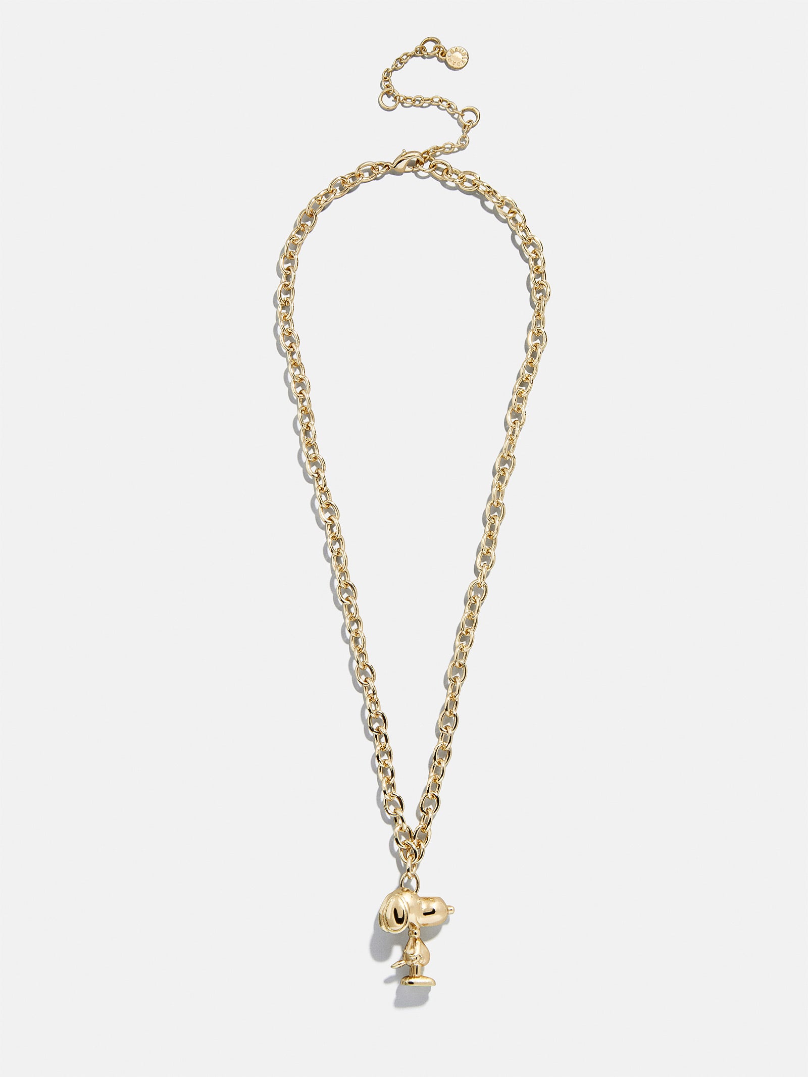 Peanuts Snoopy Pendant Necklace - Gold - Image 5
