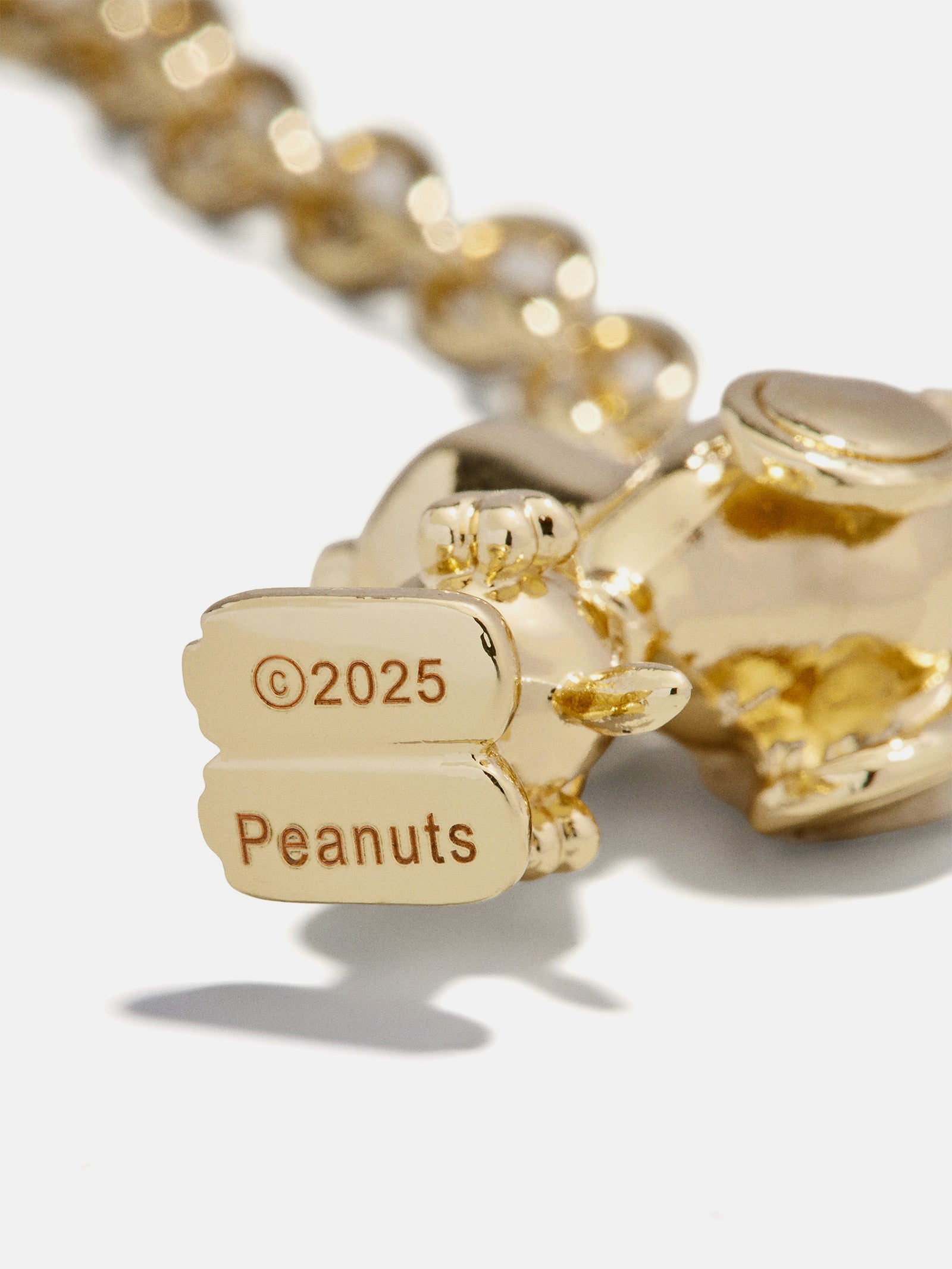 Peanuts Snoopy Pendant Necklace - Gold - Image 4