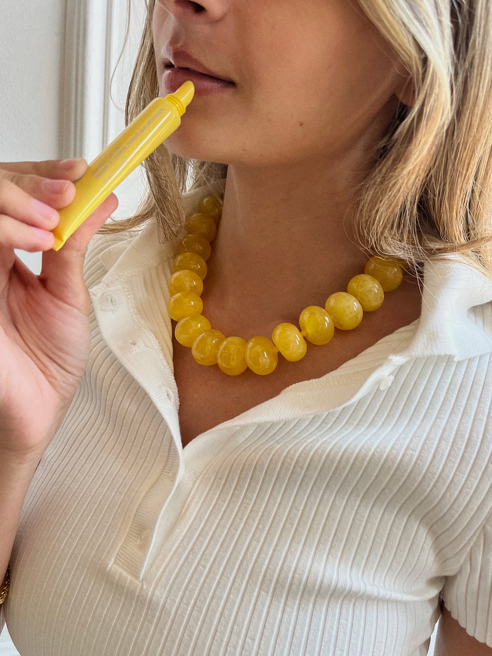 Joan Semi-Precious Necklace - Citrine - Image 2