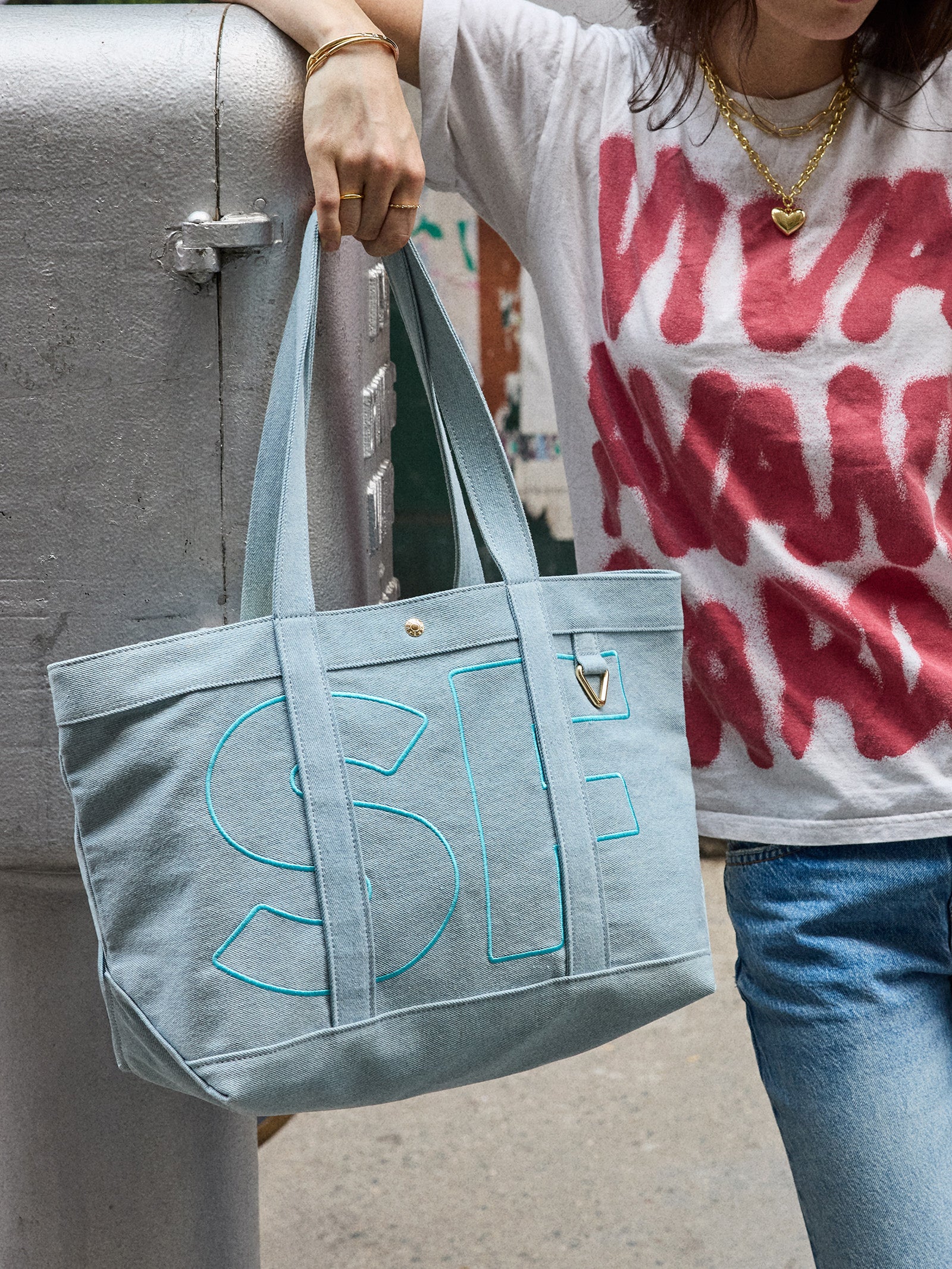 Custom Alpha Tote - Blue Denim - Image 127