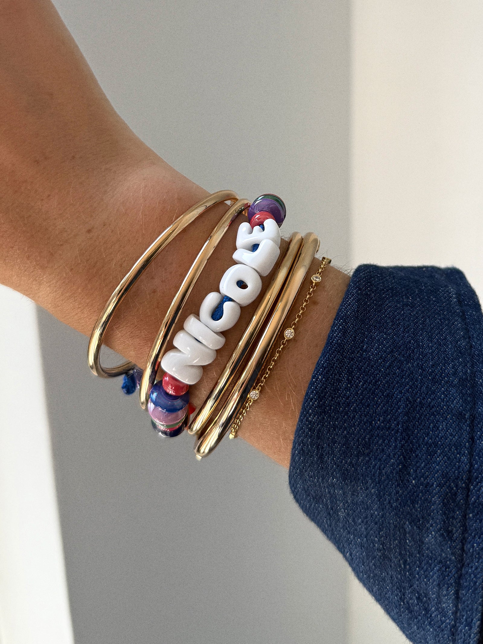 Make Waves Custom Bracelet - Dark Multi - Image 4