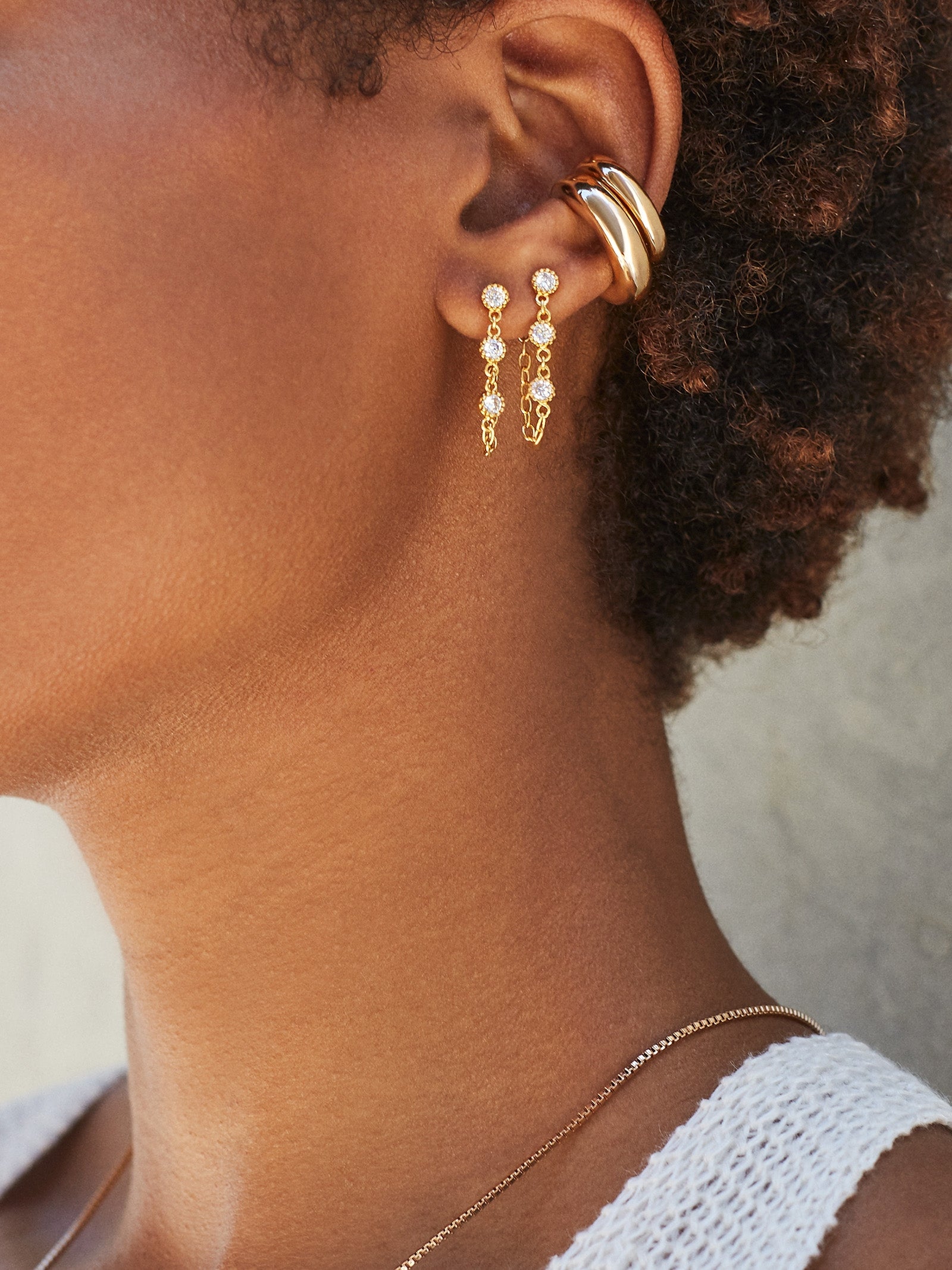 Haydyn Ear Cuff Set - Gold - Image 2