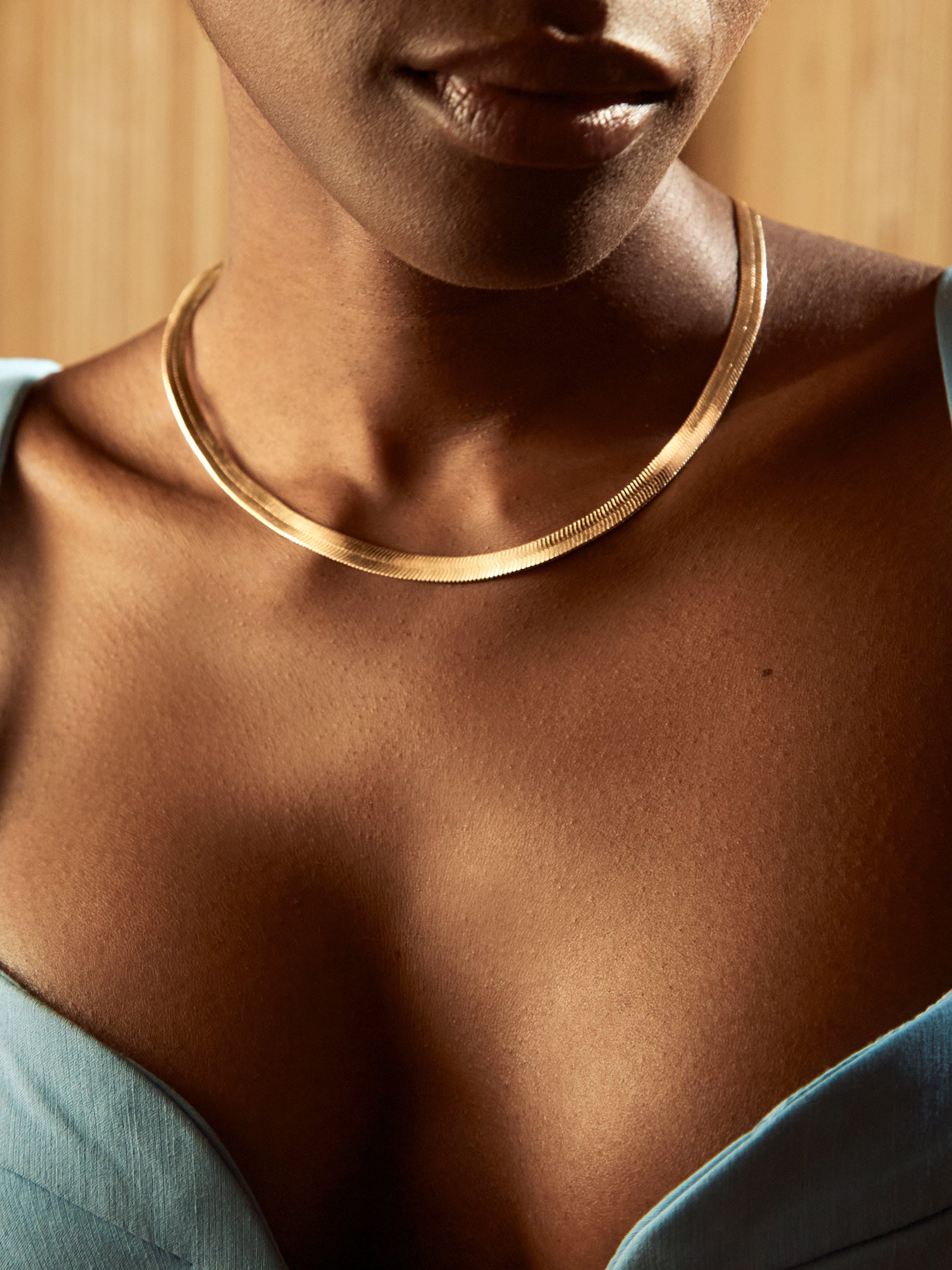 Gia Necklace - Gold Plated Brass - Image 2