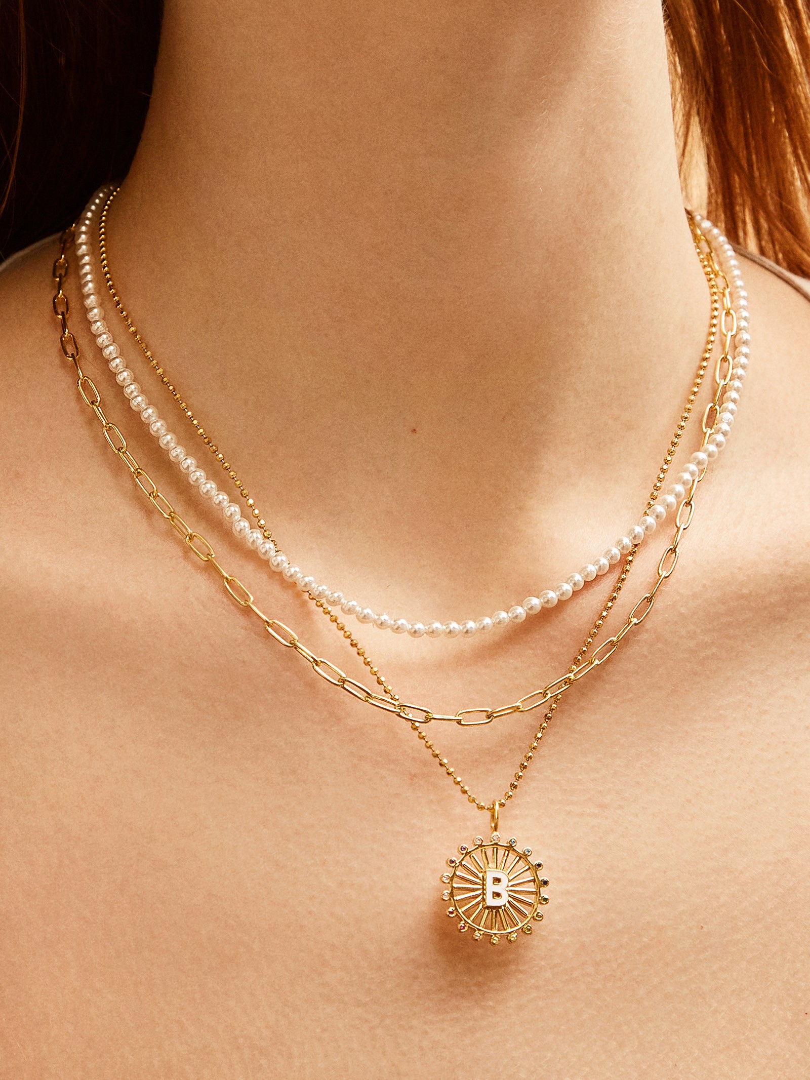 Mini Hera 14K Gold Necklace - Gold - Image 3