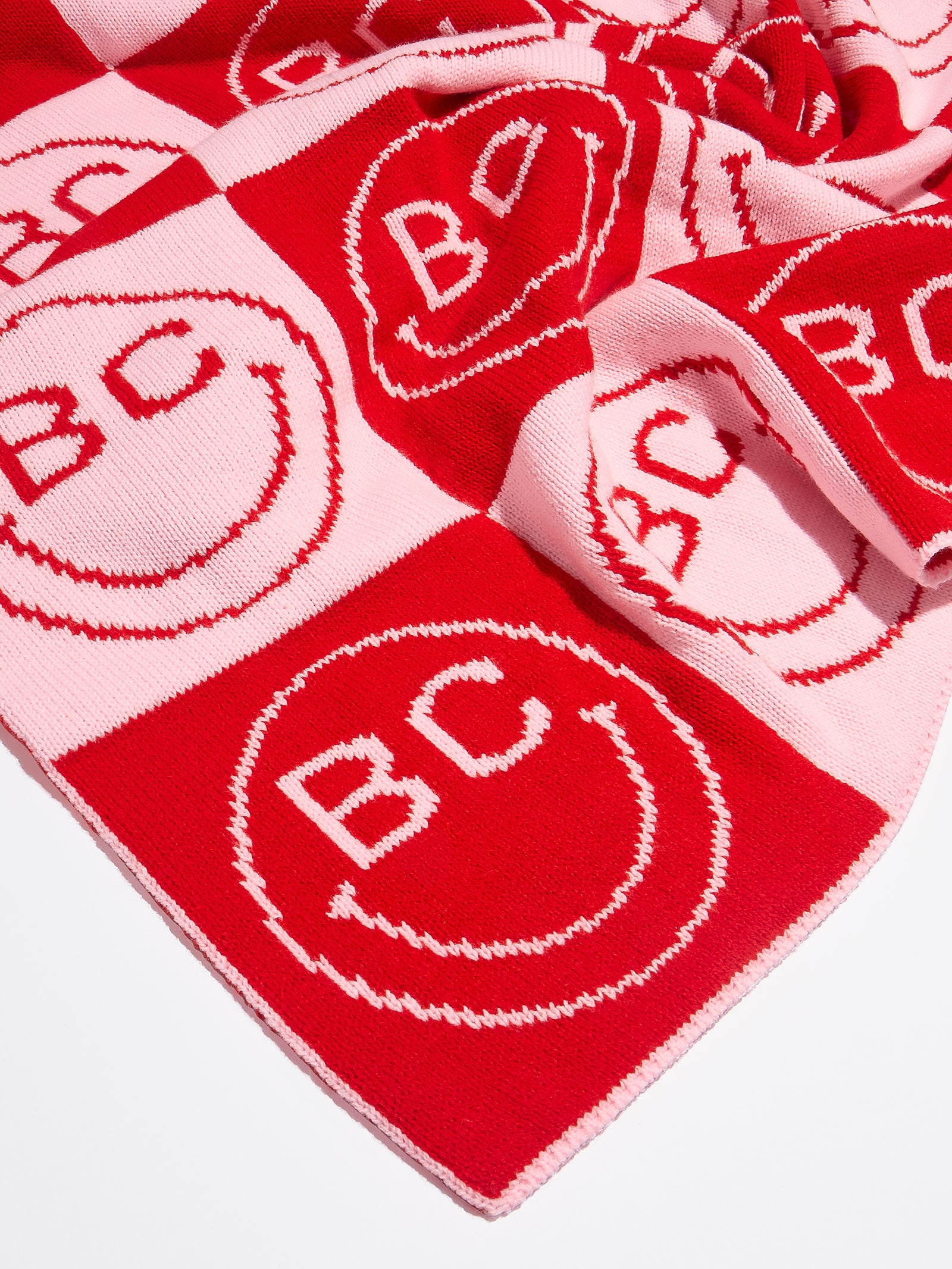 All Smiles Custom Blanket - Pink/Red - Image 5