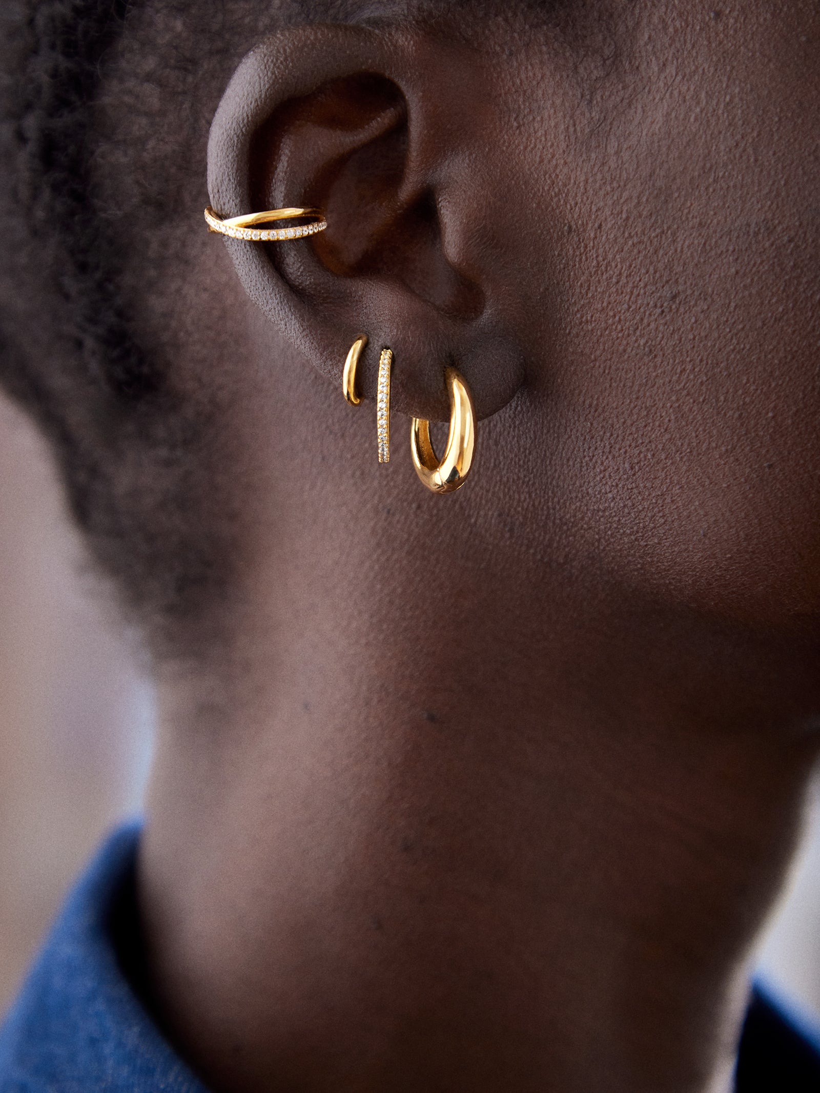 Annalise 18K Gold Earrings - 18K Gold - Image 2