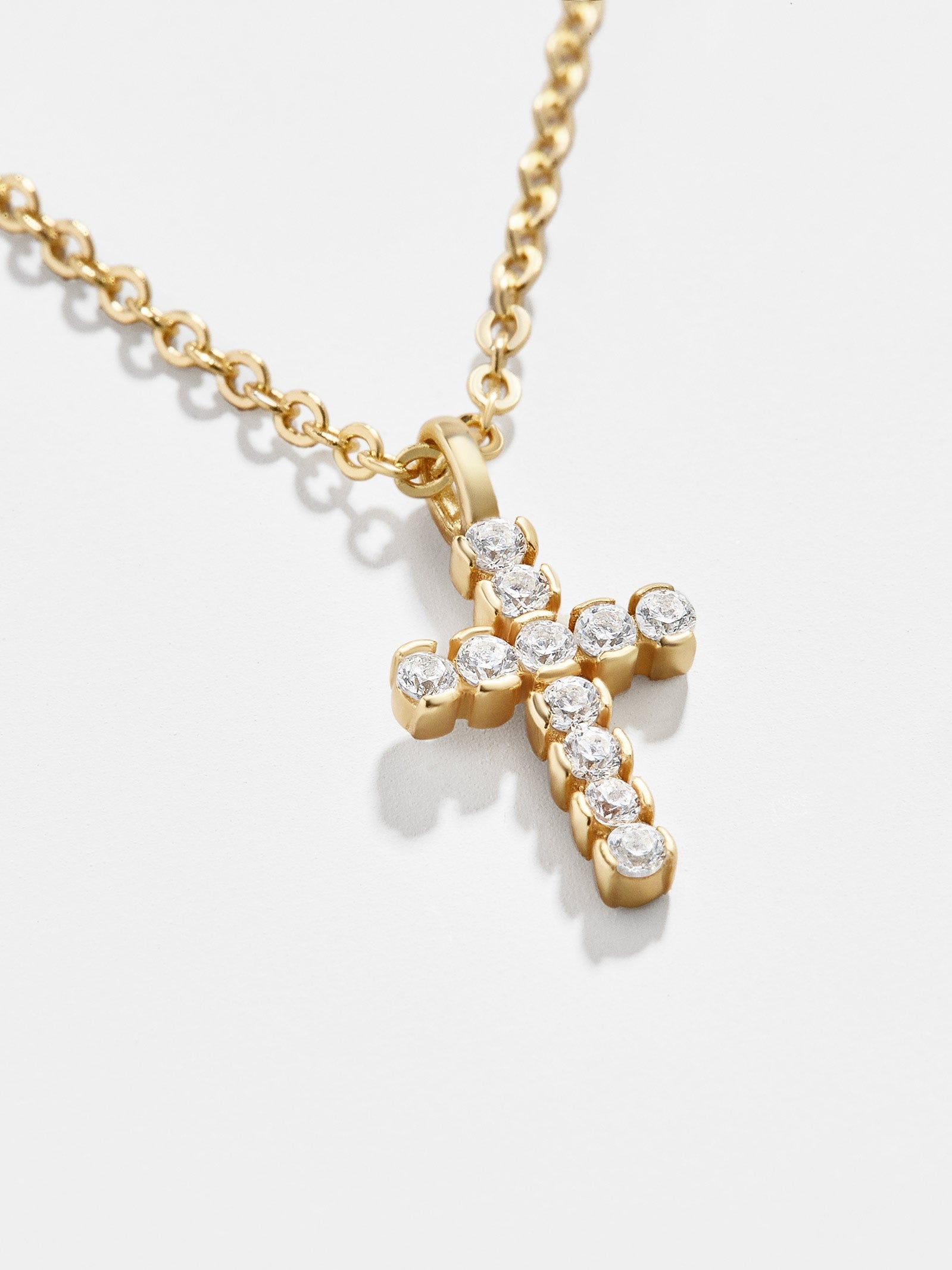 Agape 18K Gold Necklace - Gold/Pav?? - Image 3