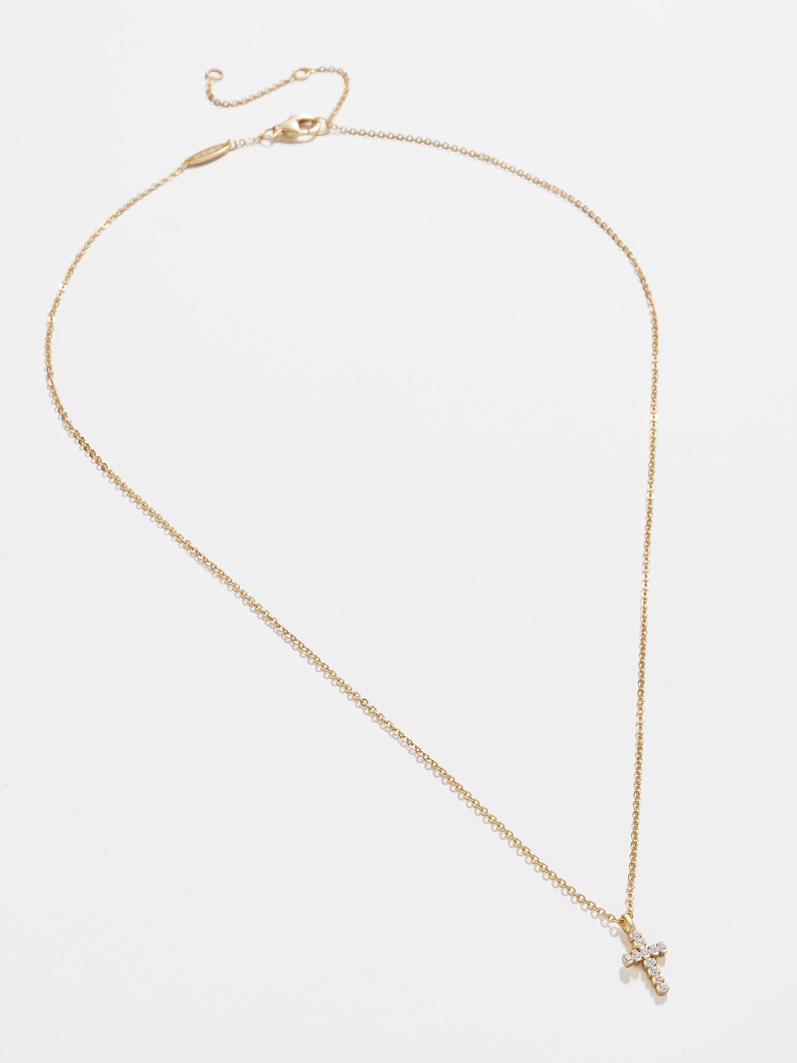 Agape 18K Gold Necklace - Gold/Pav?? - Image 4