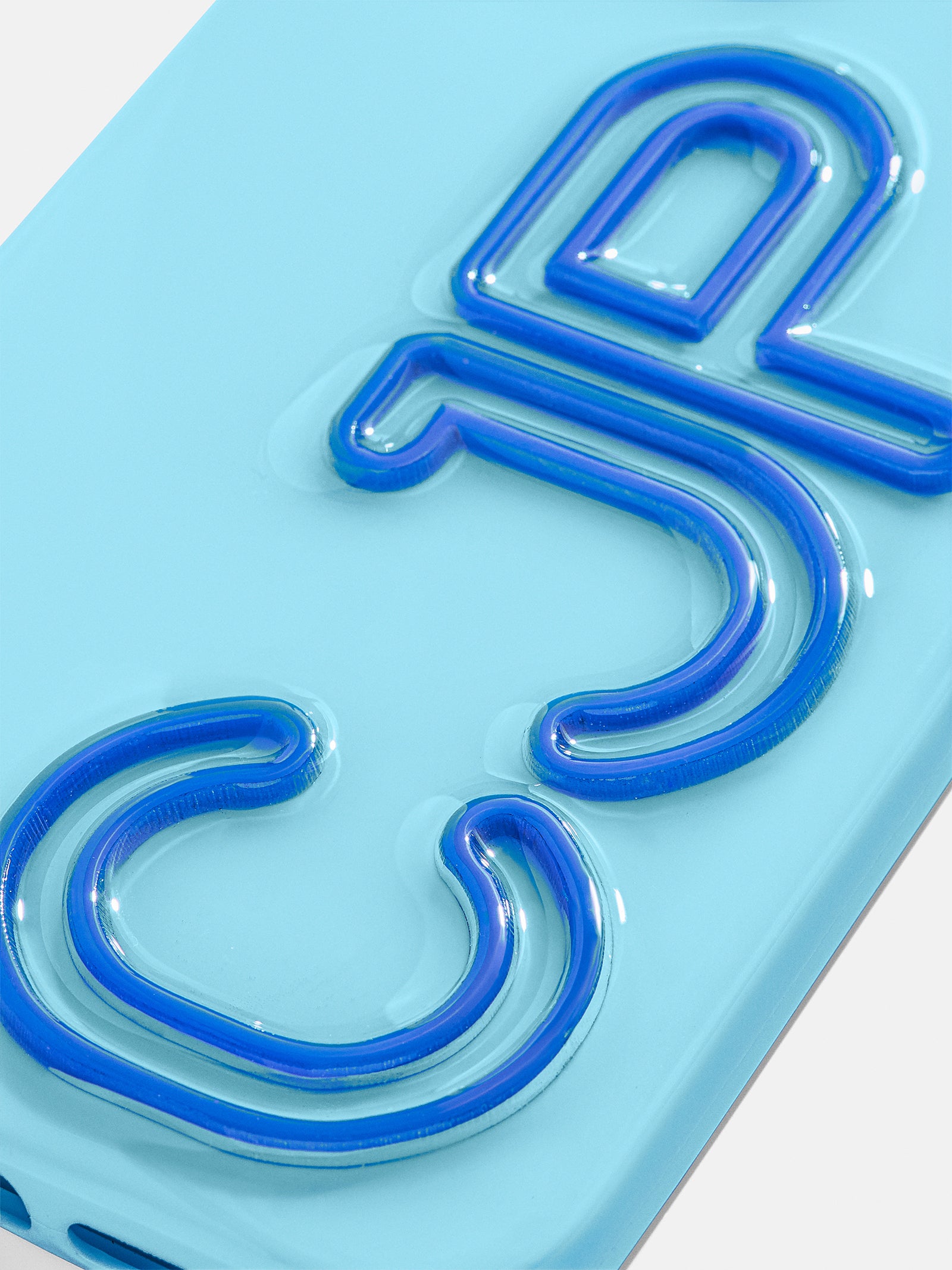 Fine Line Custom iPhone Case - Light Blue/Cobalt - Image 2