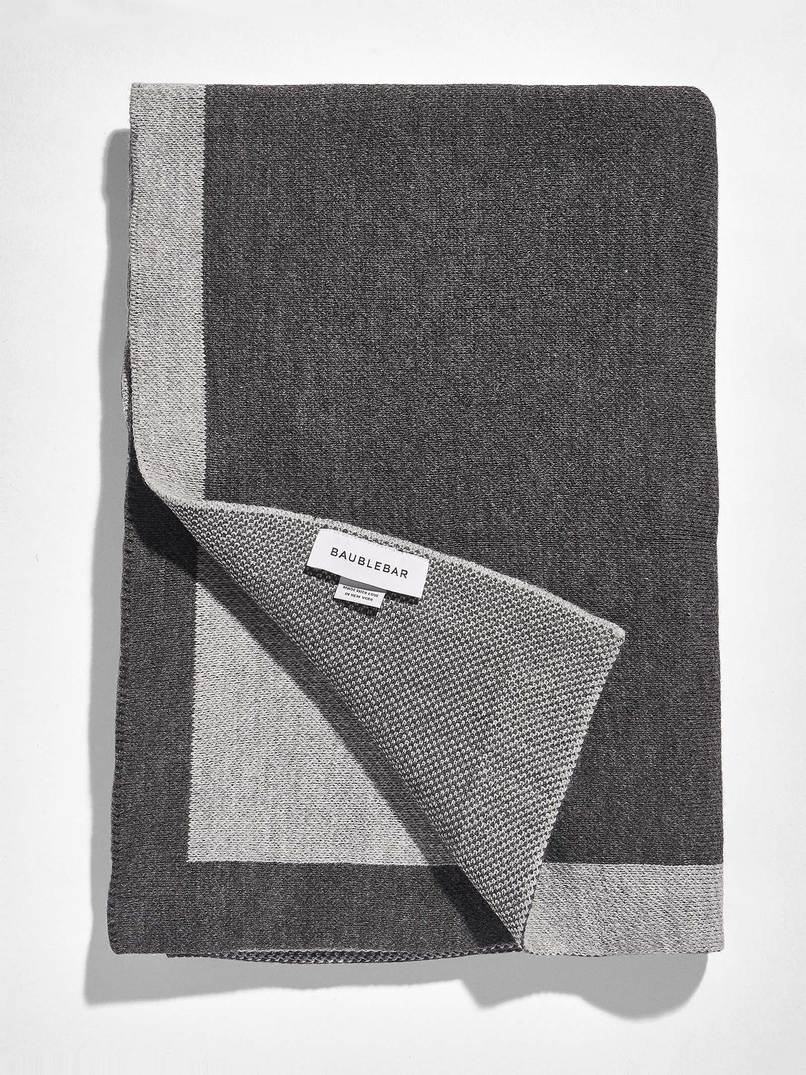 Spell It Out Custom Blanket - Gray/Dark Gray - Image 3