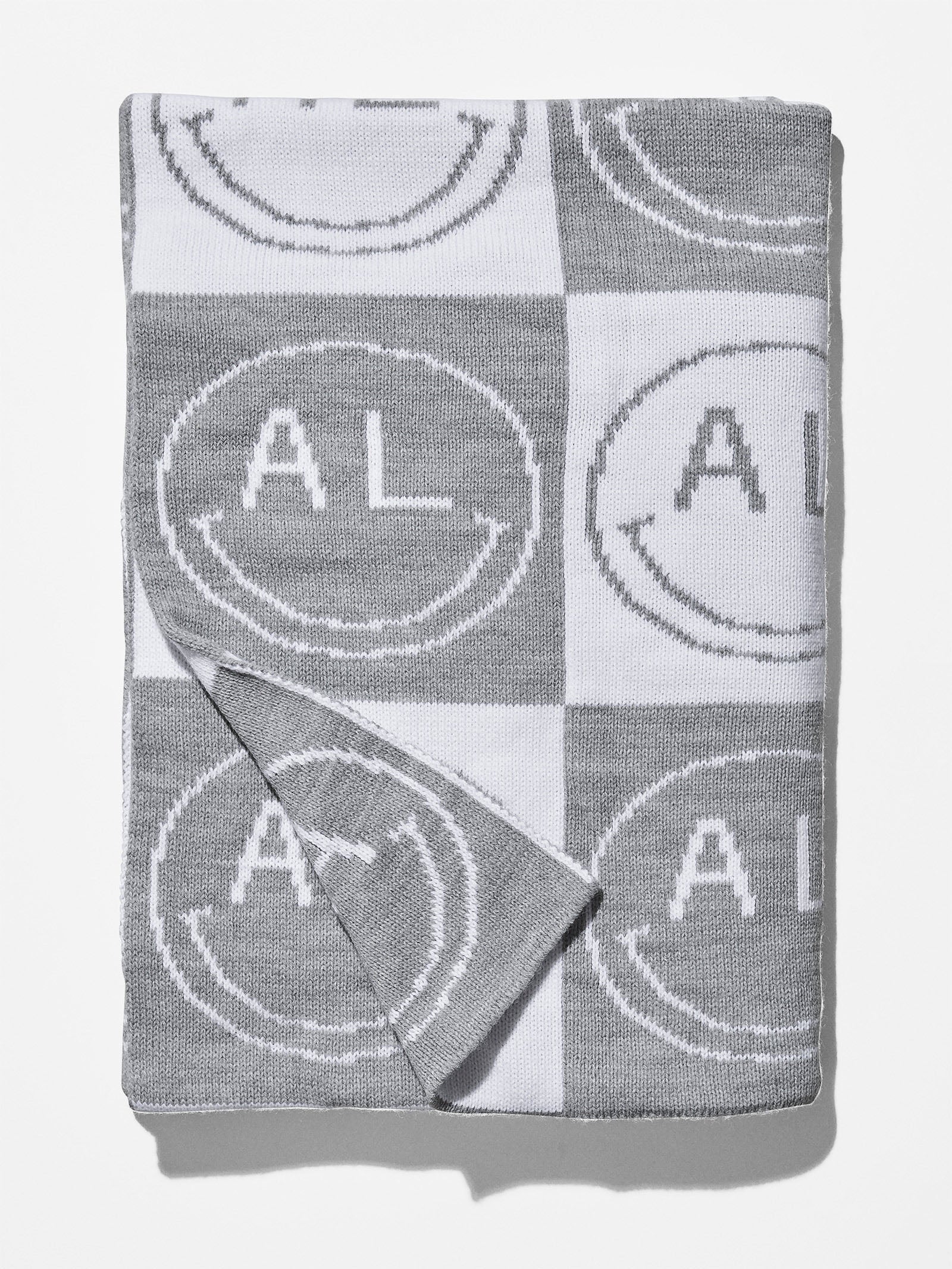 All Smiles Custom Blanket - Gray/White - Image 3