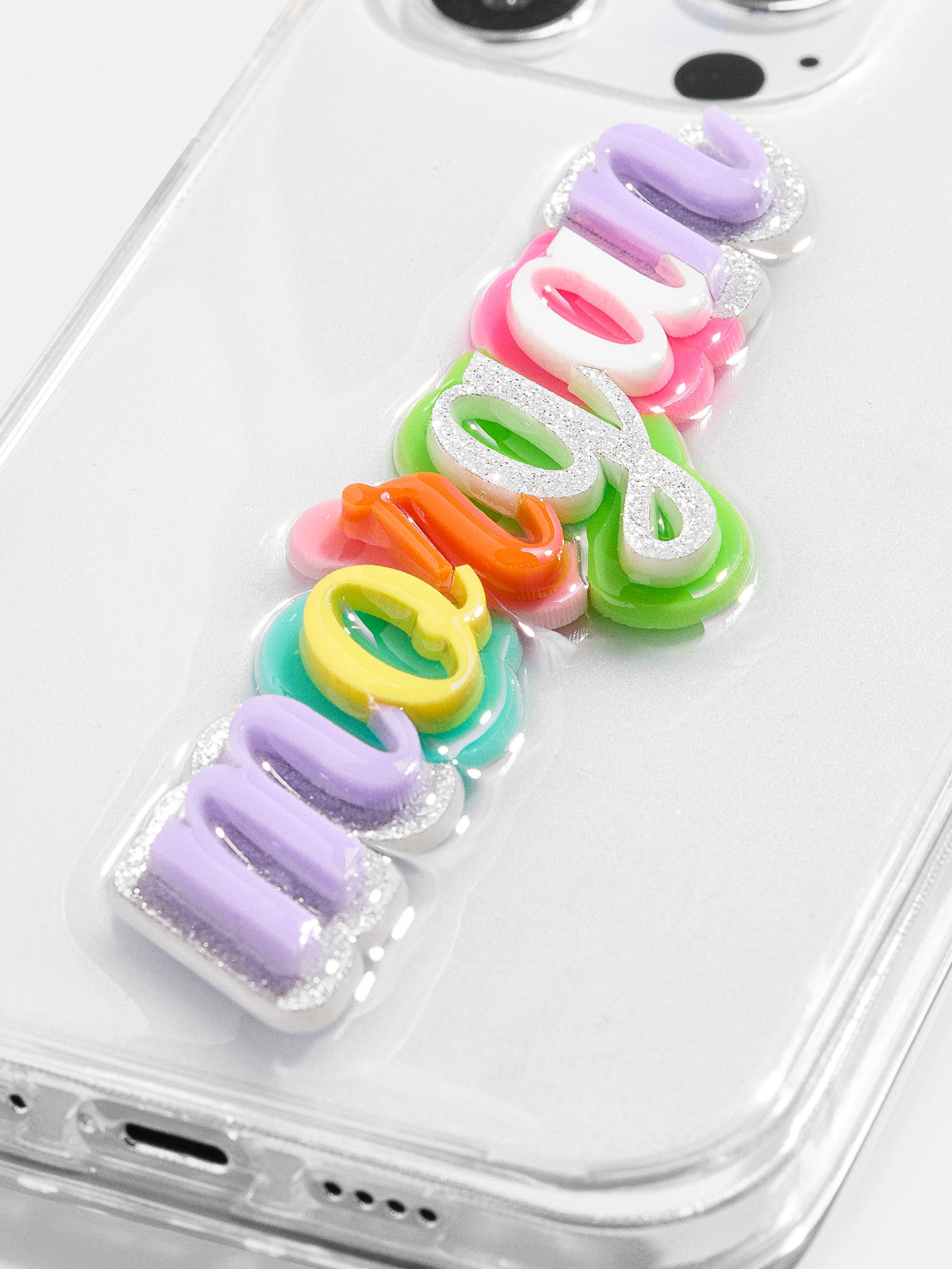 Color Me Happy Custom iPhone Case - Clear/Multi - Image 2