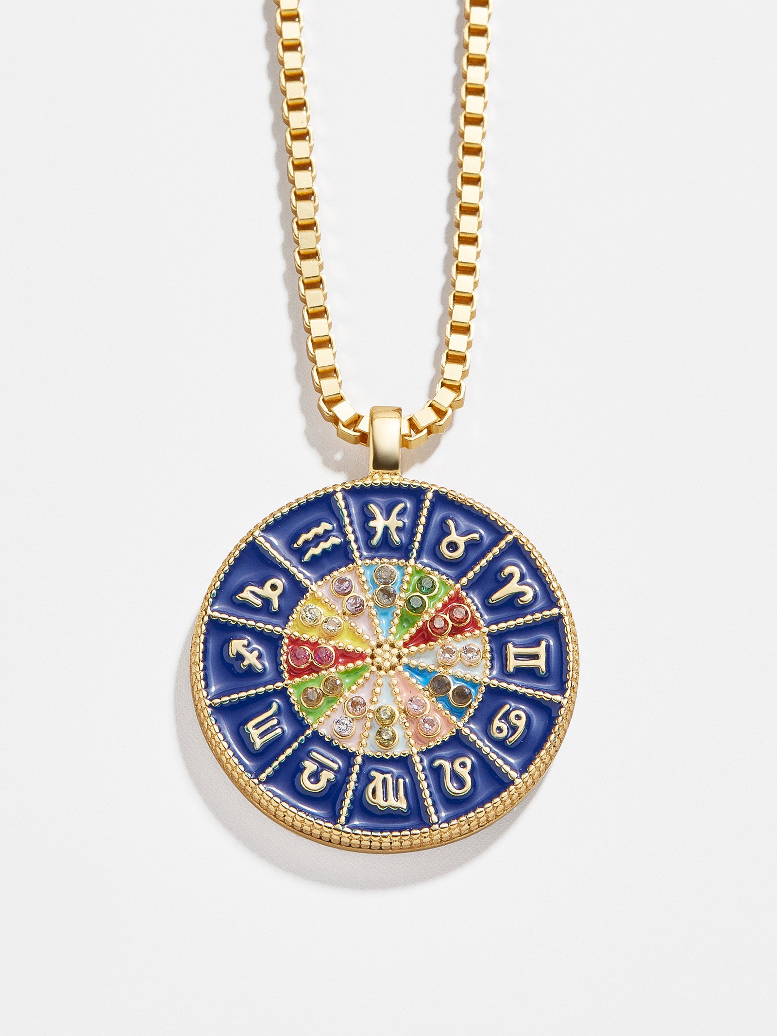 18K Gold Reversible Medallion Necklace - Astro - Image 4