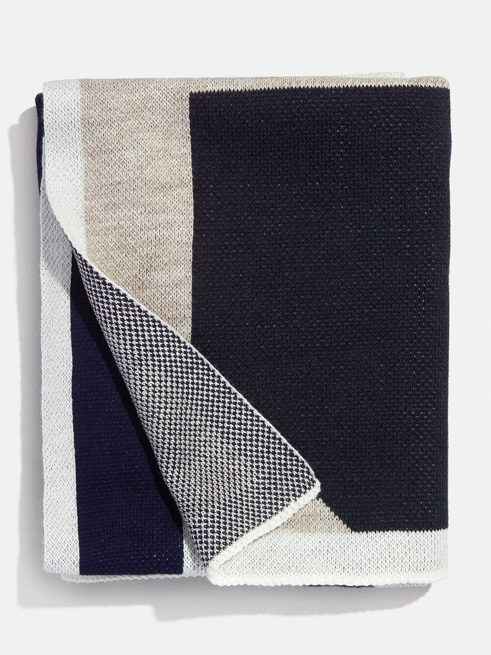 Initial Here Custom Blanket - Navy/Gray - Image 3