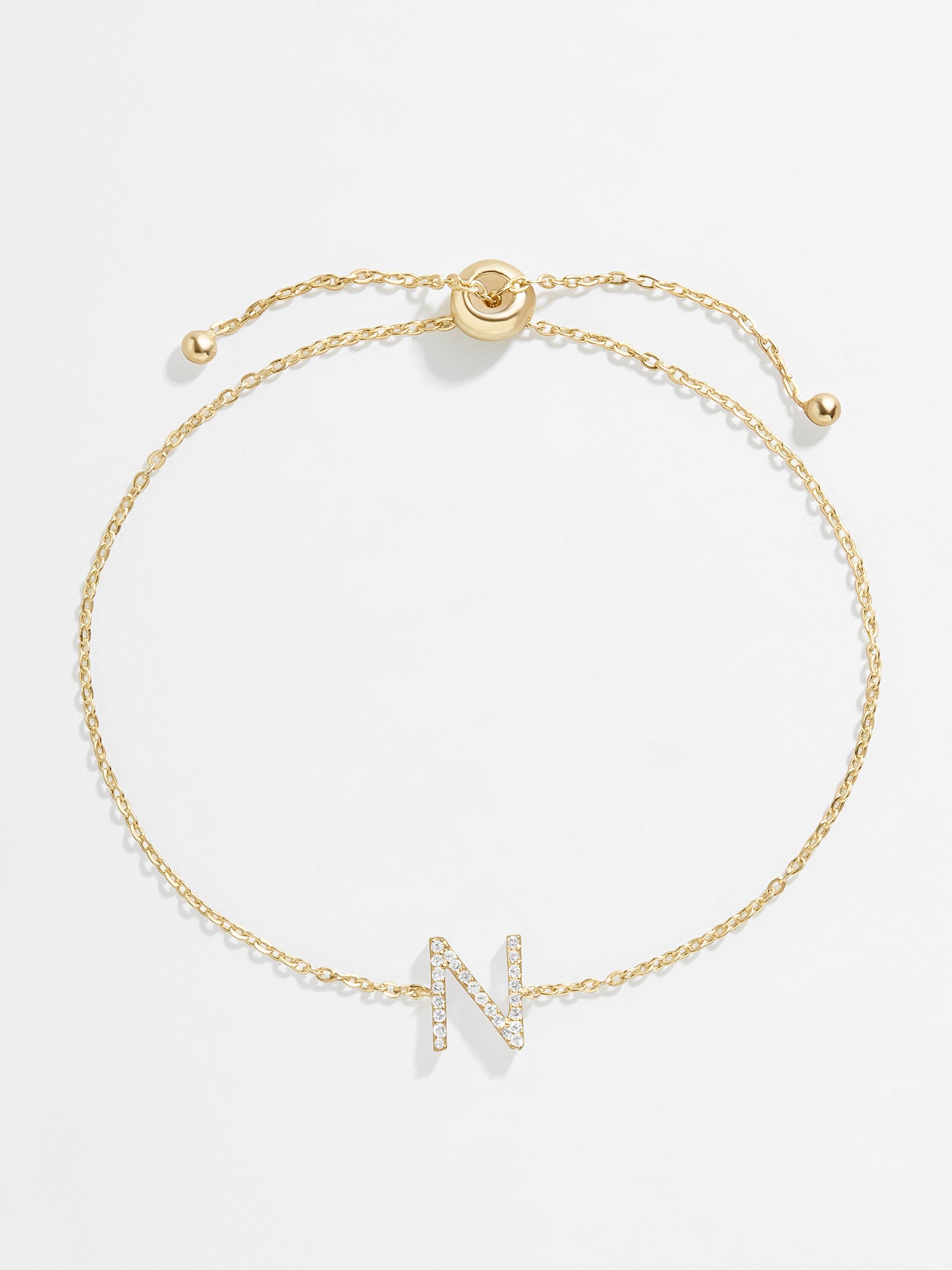 14K Gold & Diamond Initial Bracelet - Gold/Pav?? - Image 17