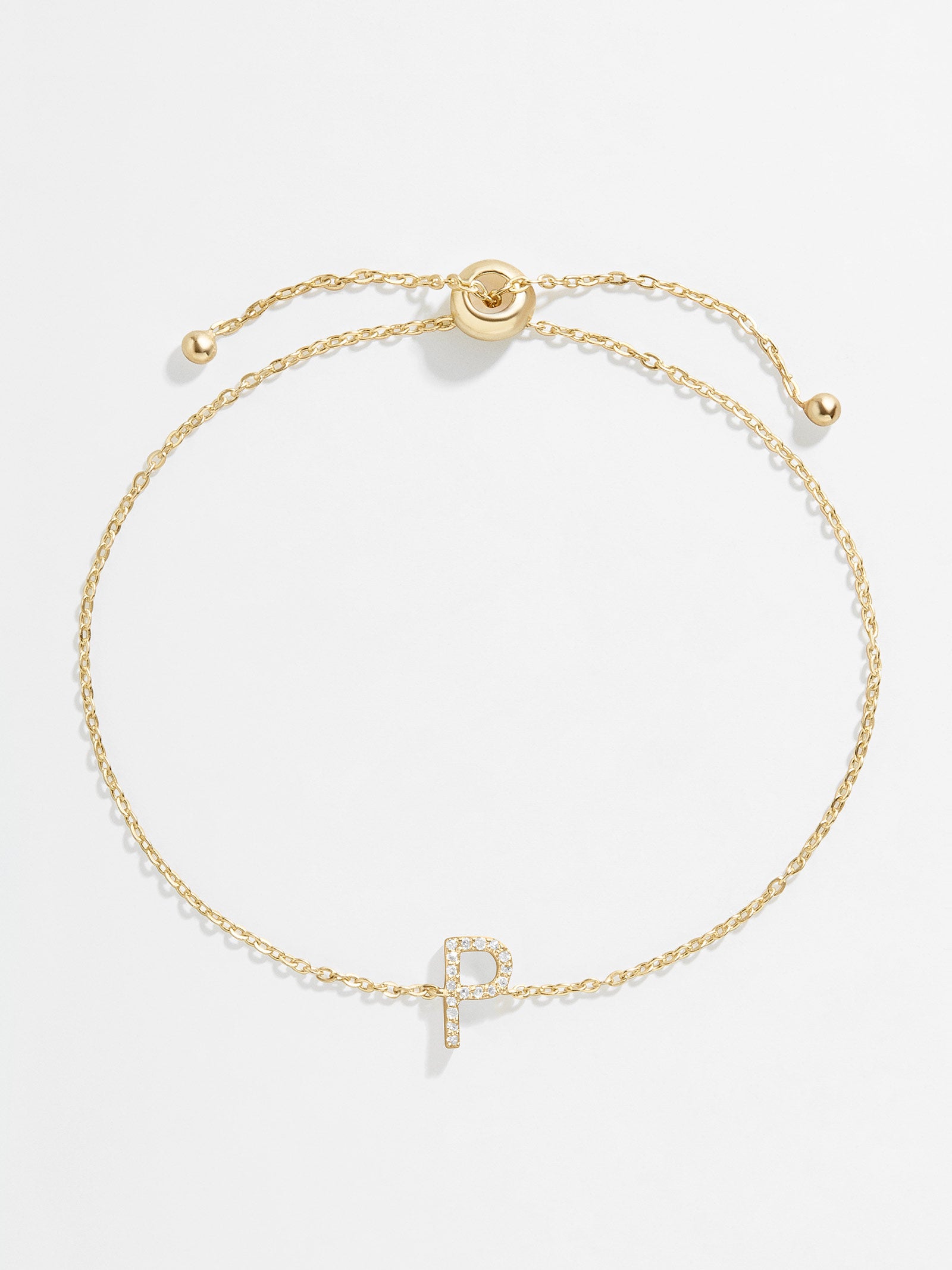 14K Gold & Diamond Initial Bracelet - Gold/Pav?? - Image 19