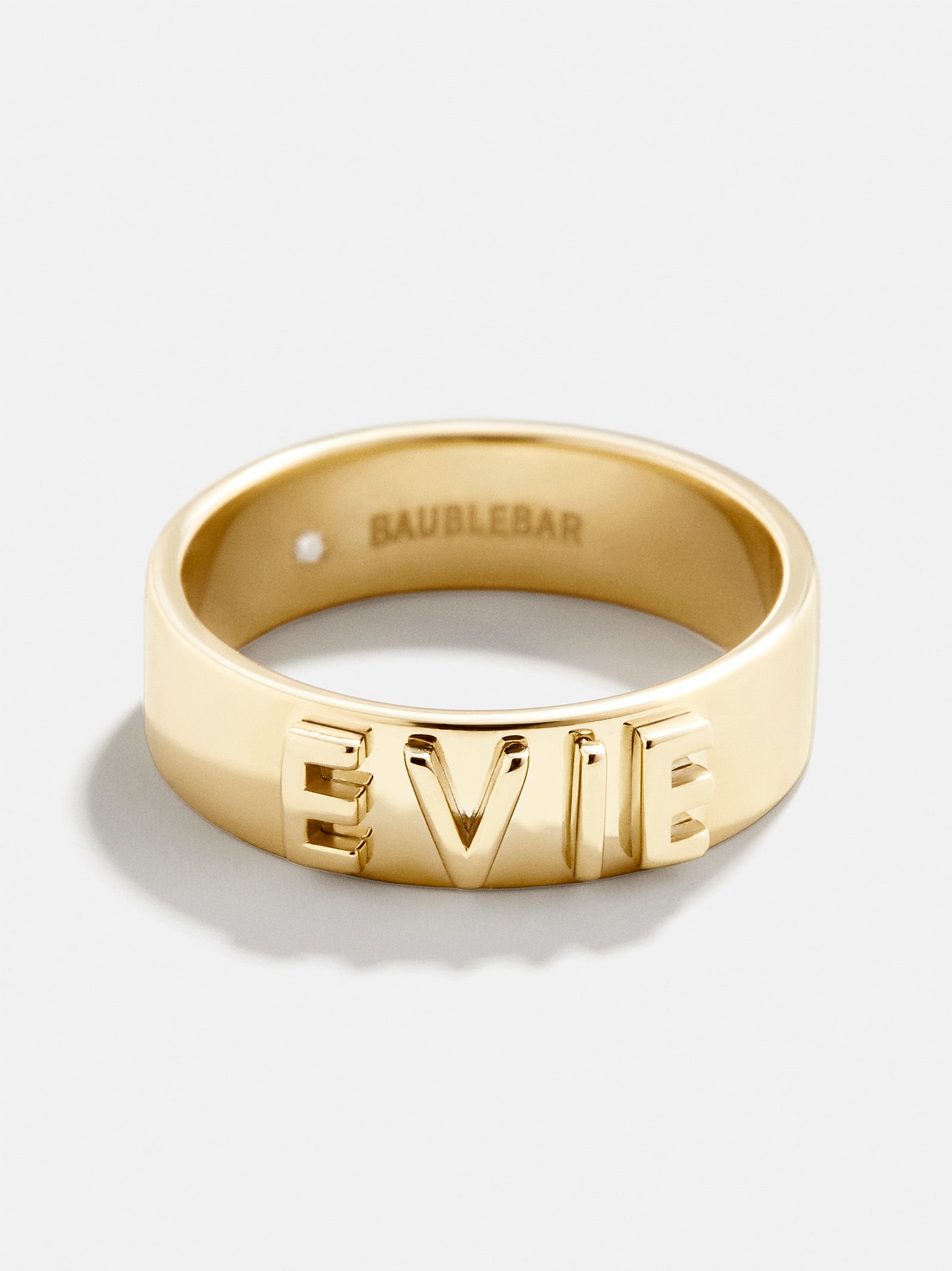 18K Gold Custom Block Ring - 18K Gold - Image 3