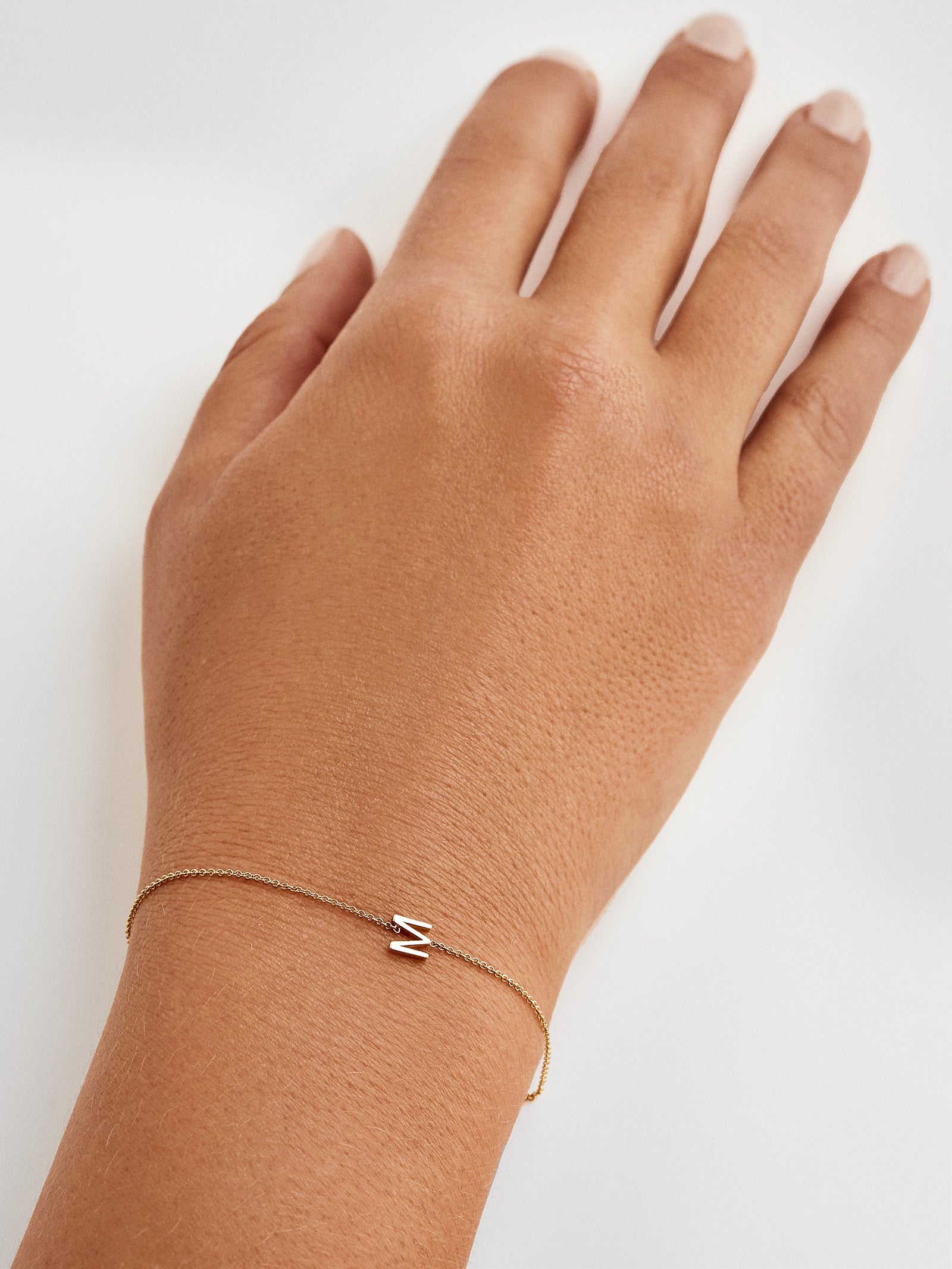 Maya Brenner Mini Letter Bracelet - Image 4