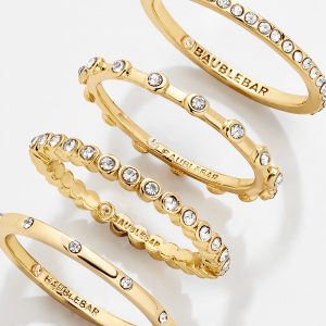 Morgan Ring Set - Gold/Pav??