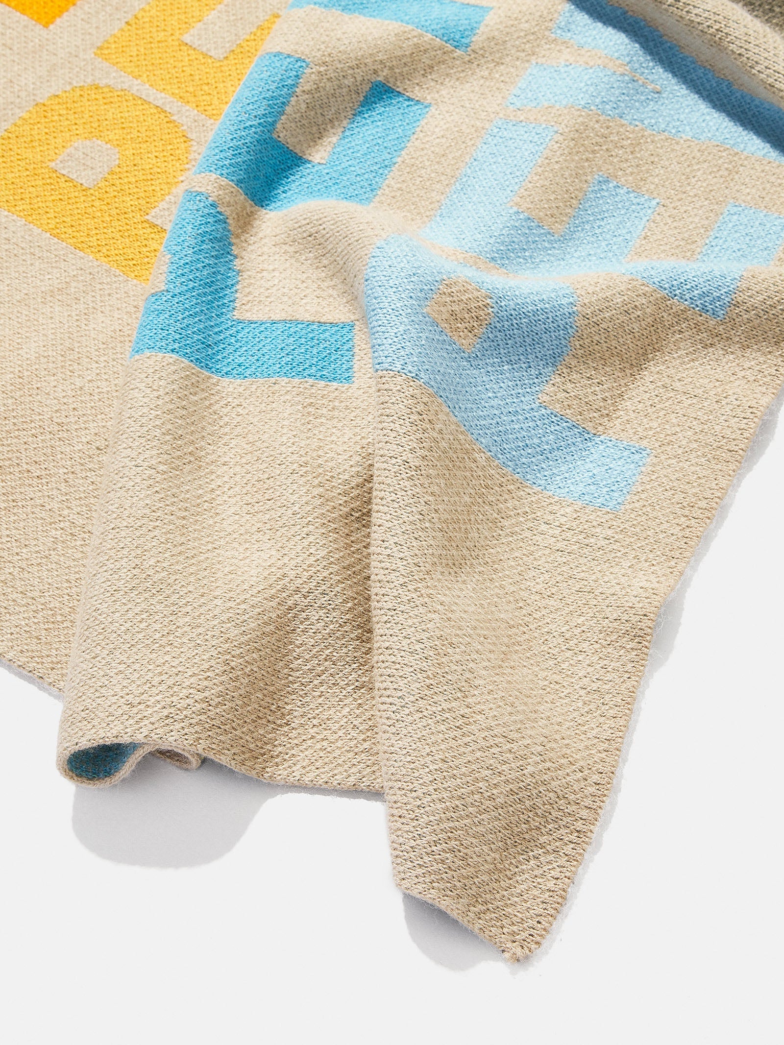 Ombre Name Custom Blanket - Beige/Multi - Image 4