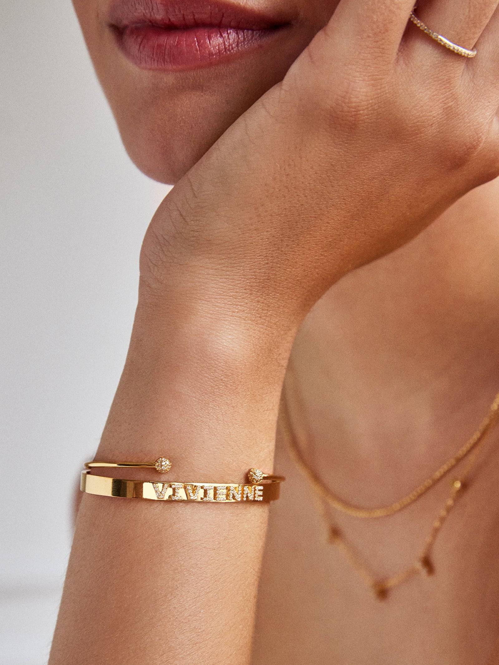 18K Gold Custom Cuff Bracelet - Image 6