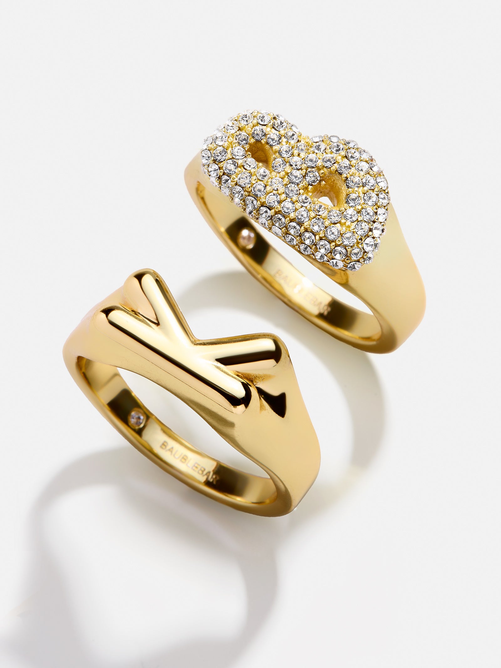 Mini Bubble Initial Ring - S