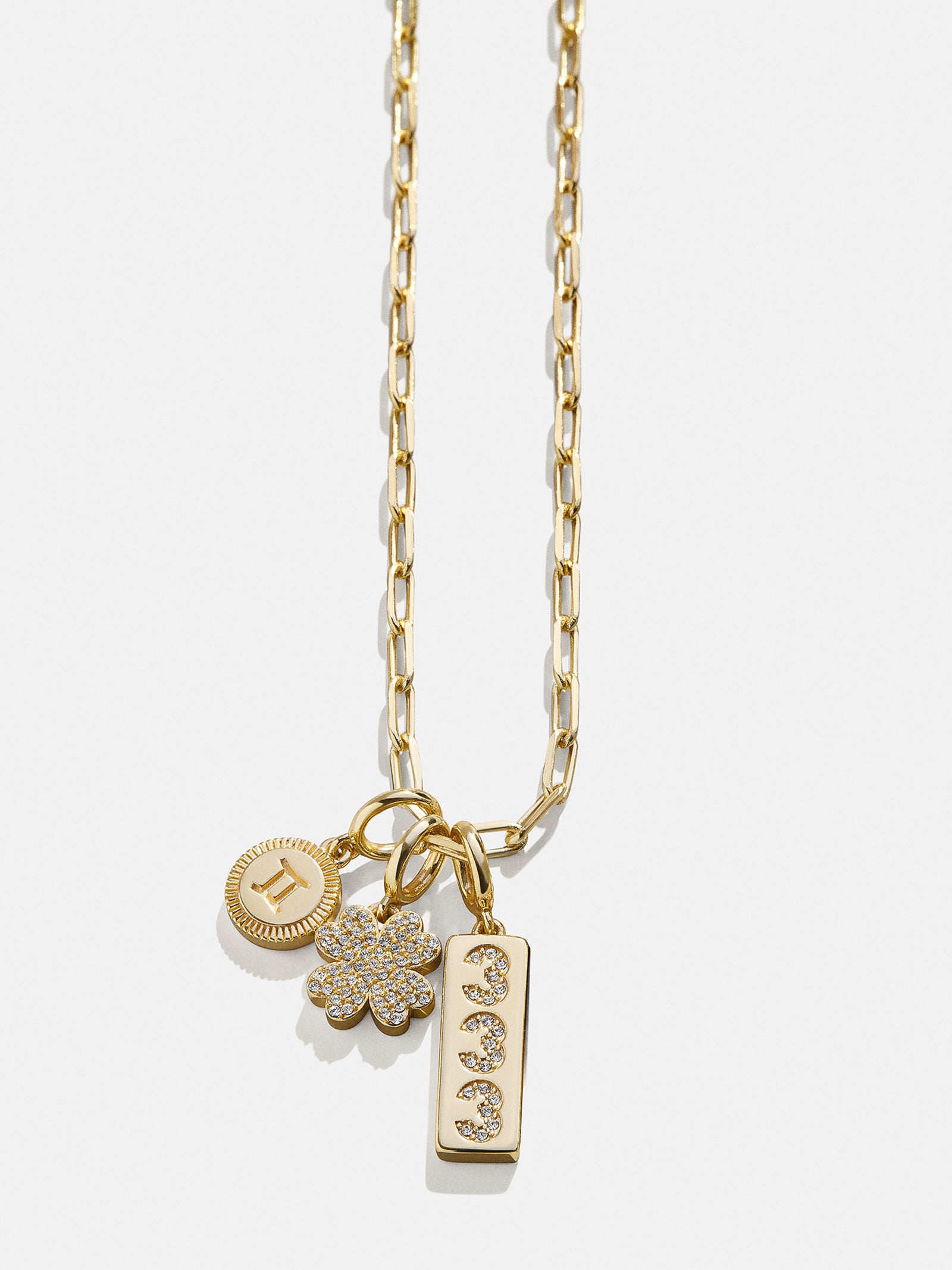 Cluster Charm Necklace Base - Paperclip Chain - Image 3