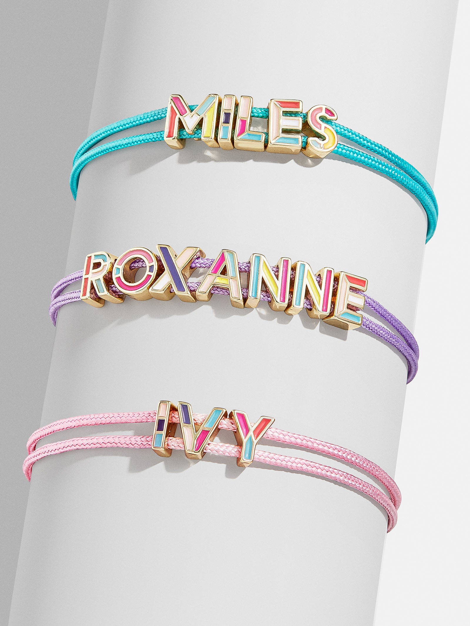 Kids' Custom Cord Bracelet - Pink