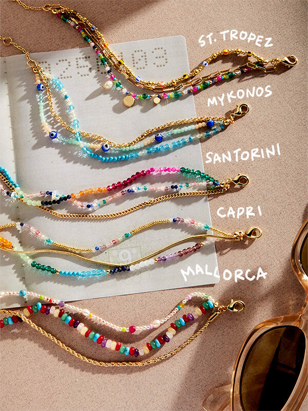 Rowan Semi-Precious Layered Bracelet - Mykonos - Image 3