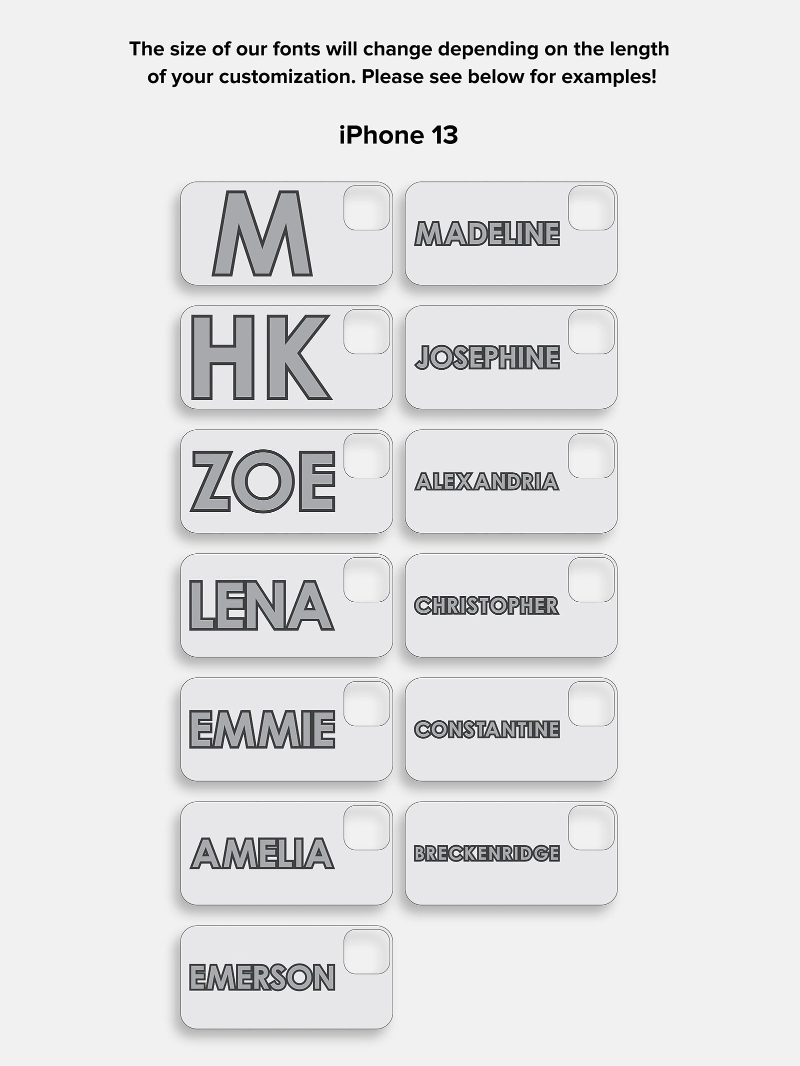 Block Font Custom iPhone Case - Lavender/White - Image 13