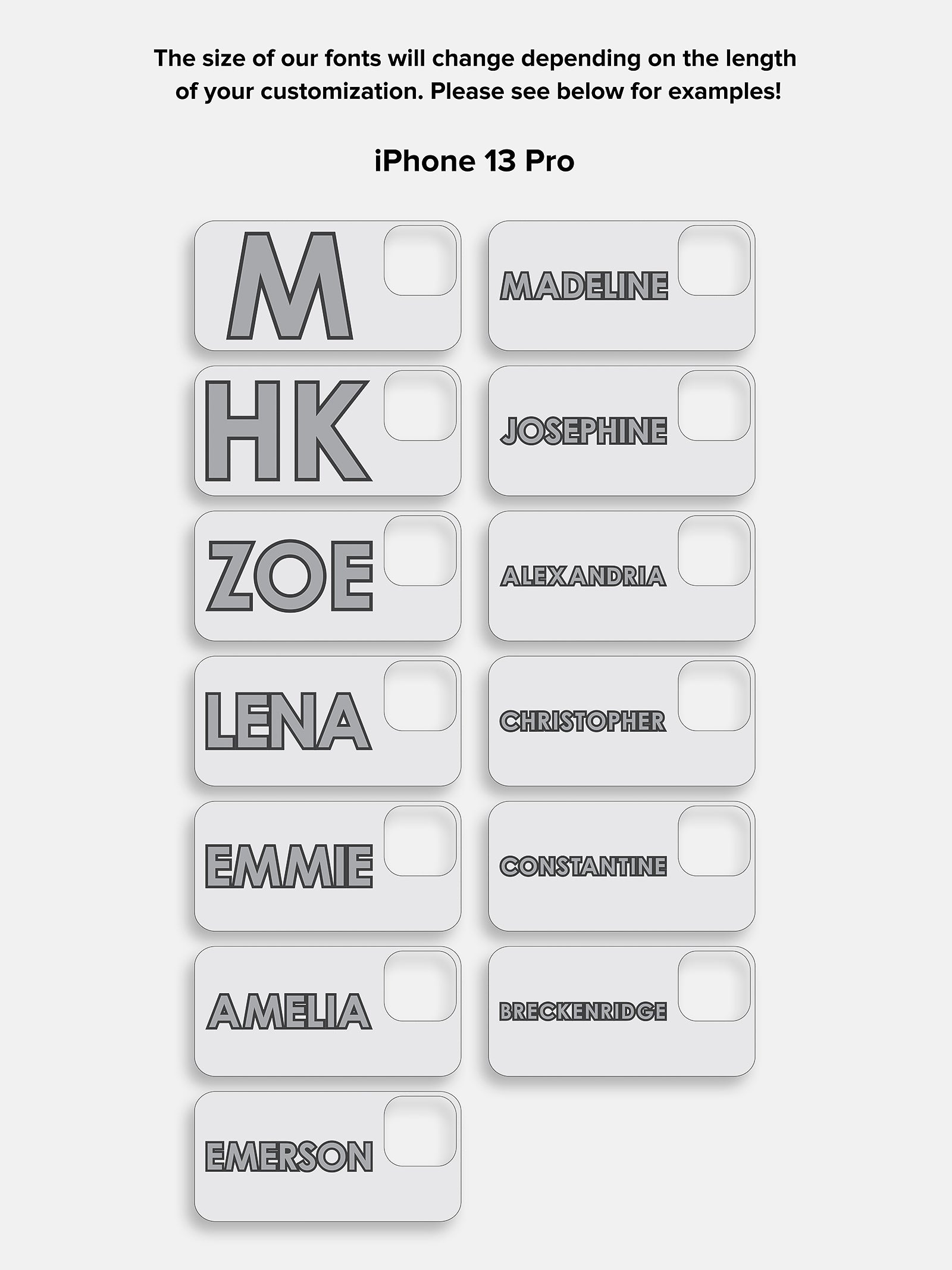 Block Font Custom iPhone Case - Lavender/White - Image 15