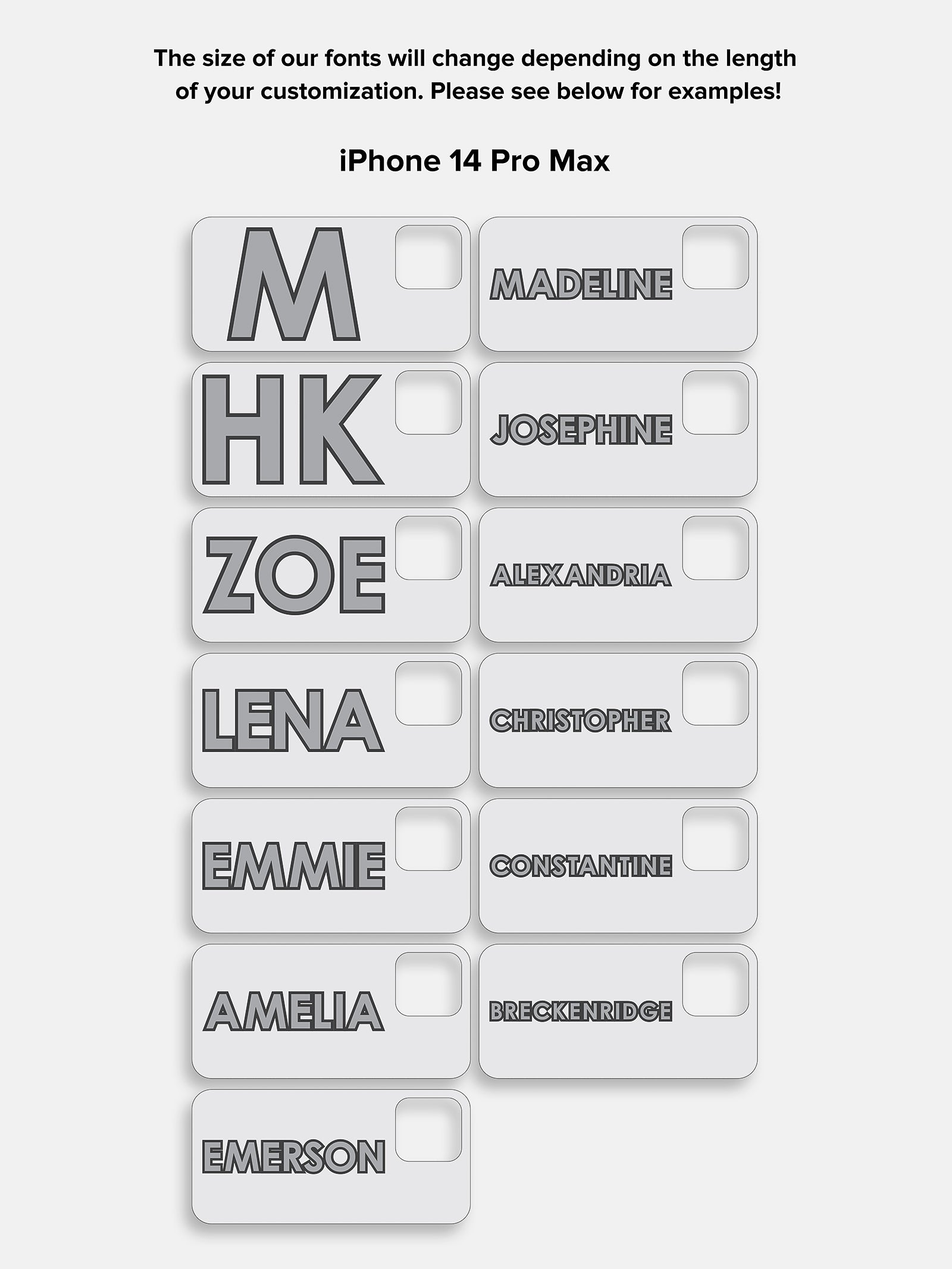 Block Font Custom iPhone Case - Lavender/White - Image 20