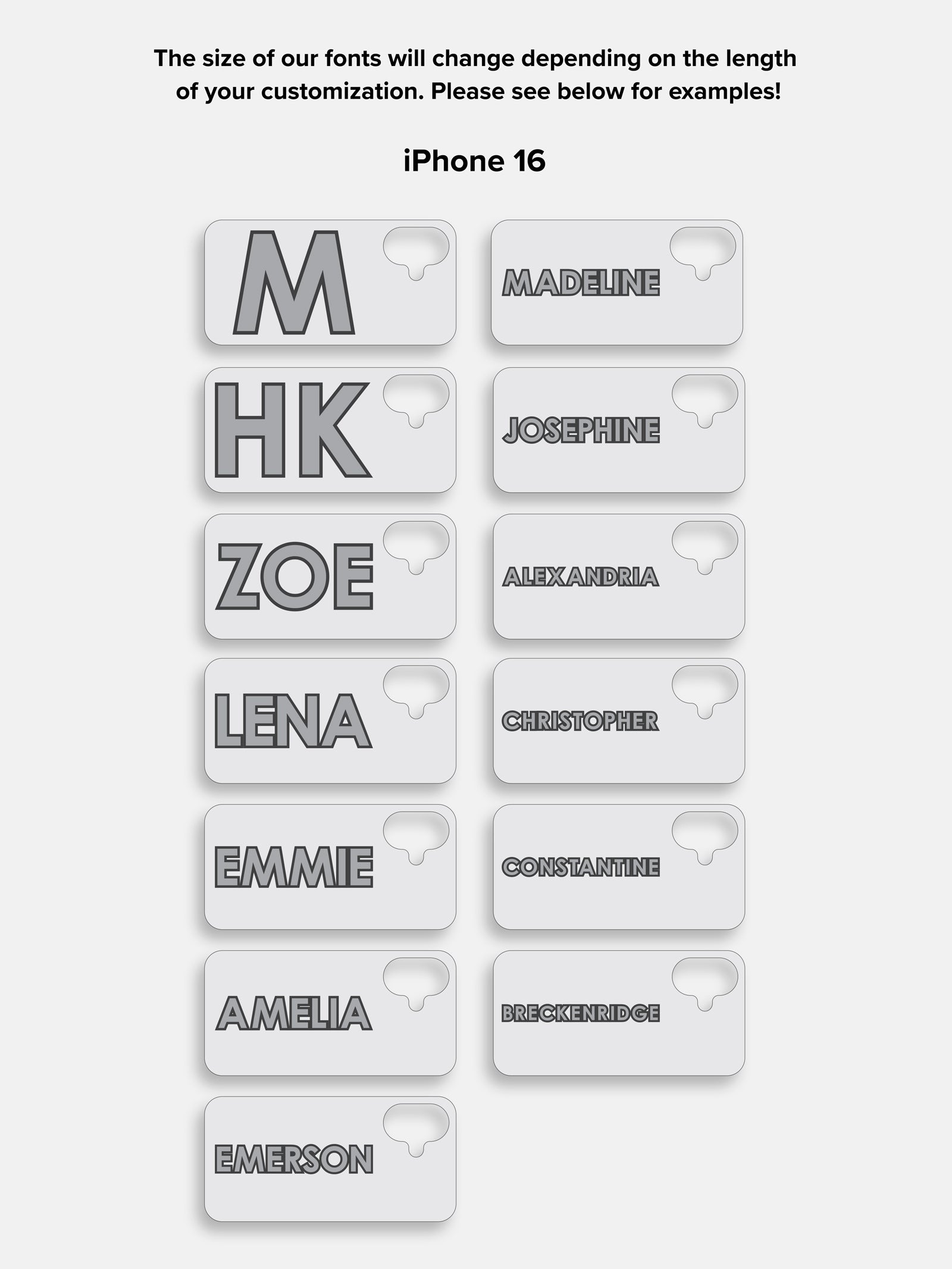 Block Font Custom iPhone Case - Beige/Brown - Image 27